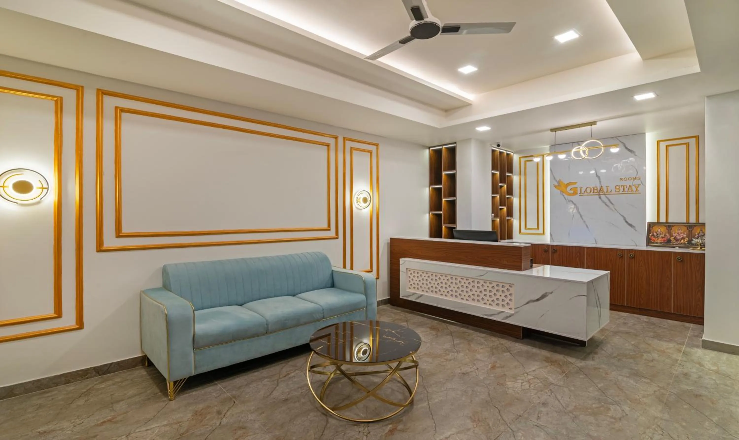 Lobby or reception in Treebo Global Stay, Jayanagar