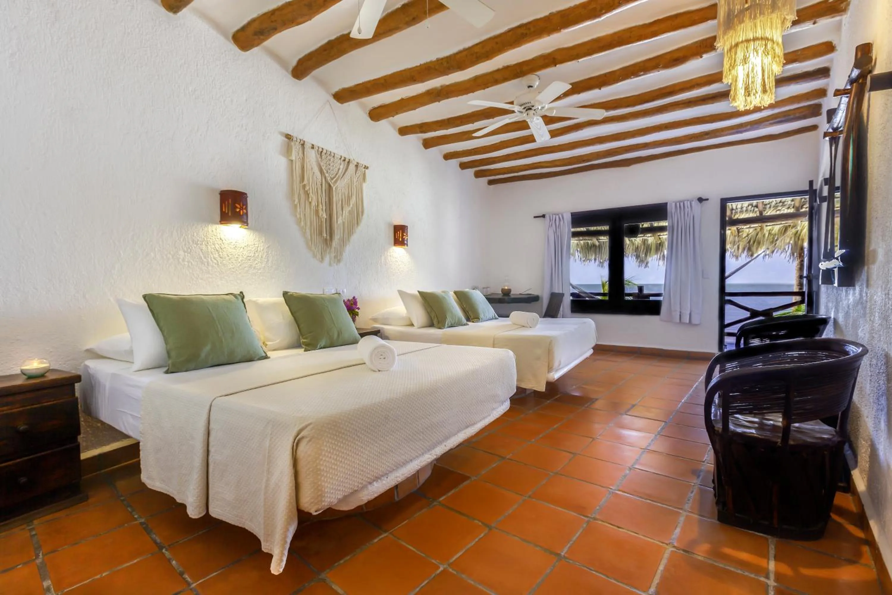 Photo of the whole room, Bed in Beachfront Hotel La Palapa - Adults Only