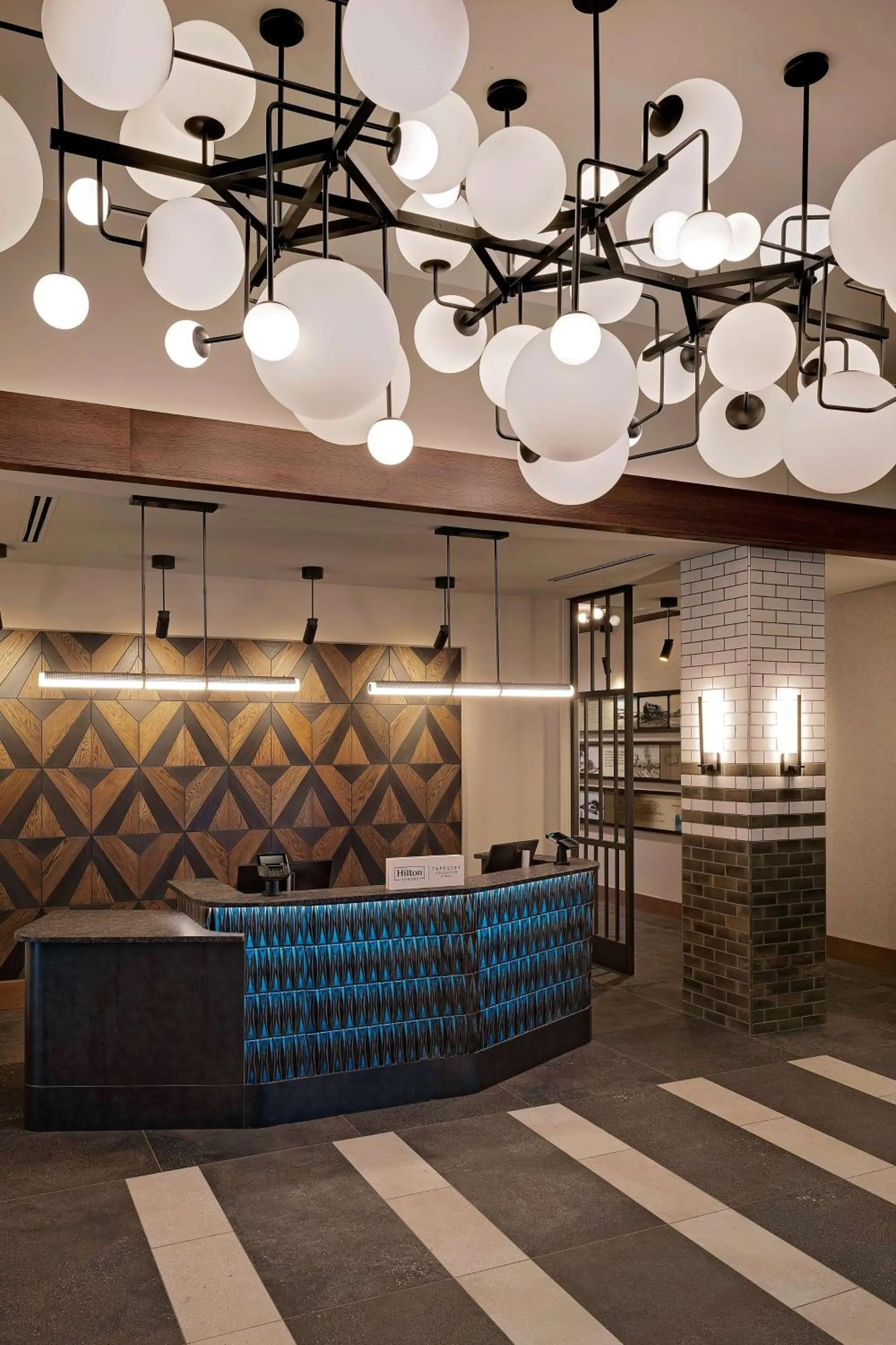 Lobby or reception in Hotel Nickel Plate Fishers, Tapestry Collection By Hilton