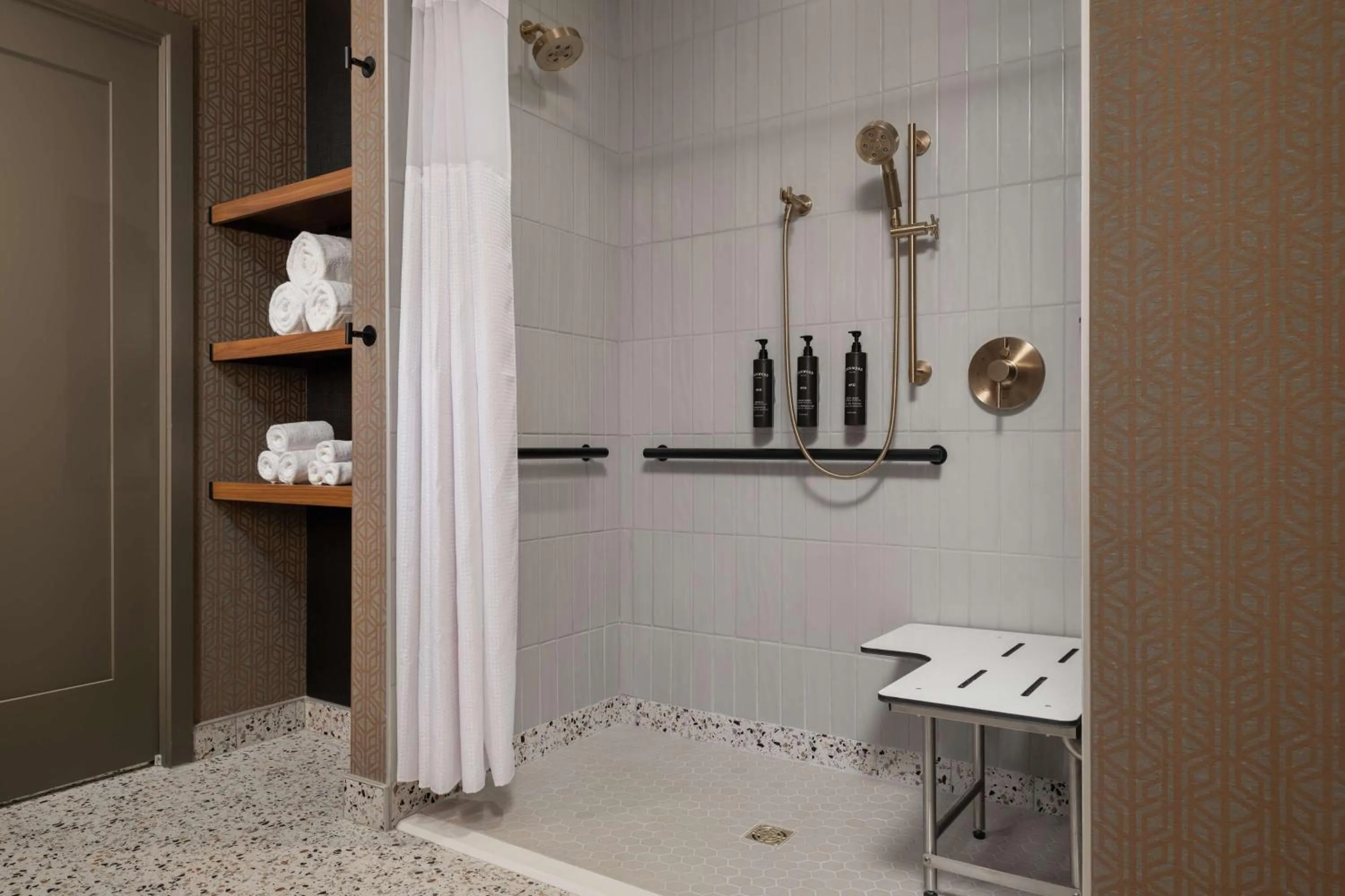 Bathroom in Hotel Nickel Plate Fishers, Tapestry Collection By Hilton