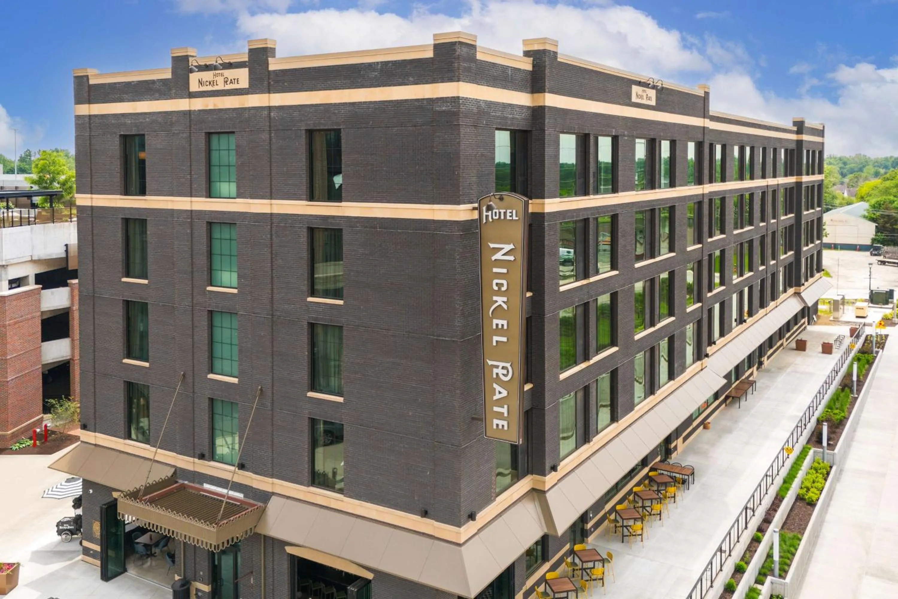 Property building in Hotel Nickel Plate Fishers, Tapestry Collection By Hilton