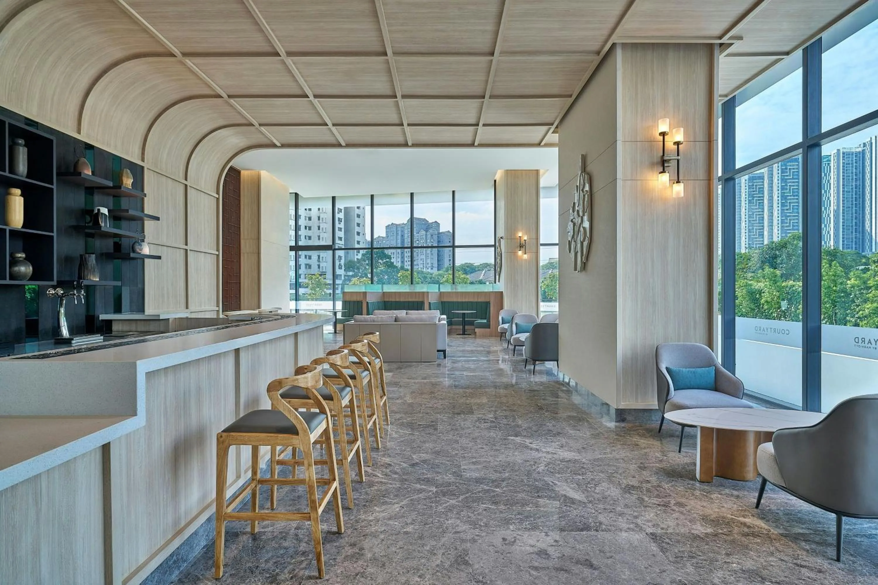 Lounge or bar in Courtyard by Marriott Kuala Lumpur South
