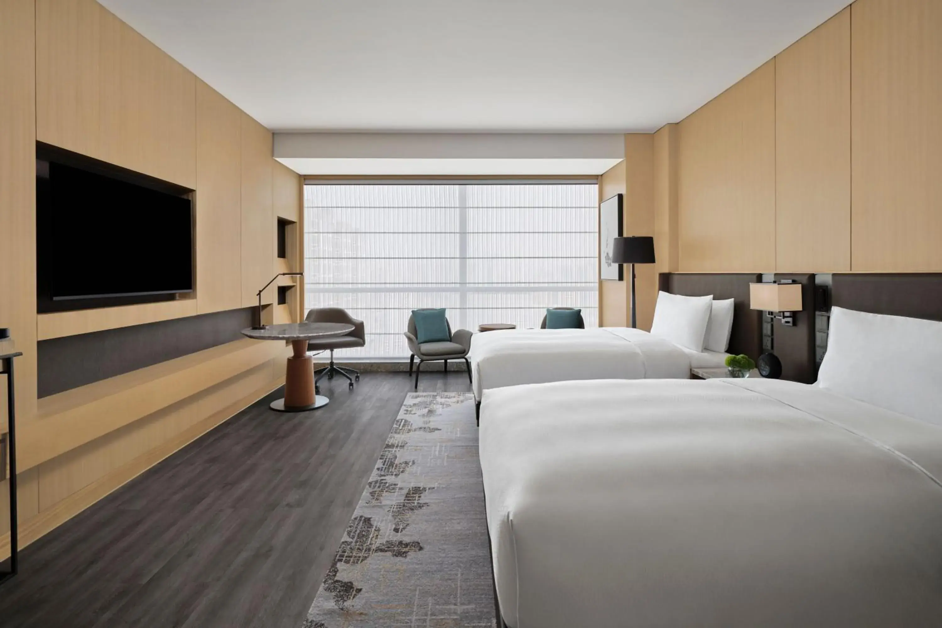 Executive Twin Room - Club Lounge Access in JW Marriott Hotel Taiyuan Executive Twin Room - Club Lounge Access in JW Marriott Hotel Taiyuan