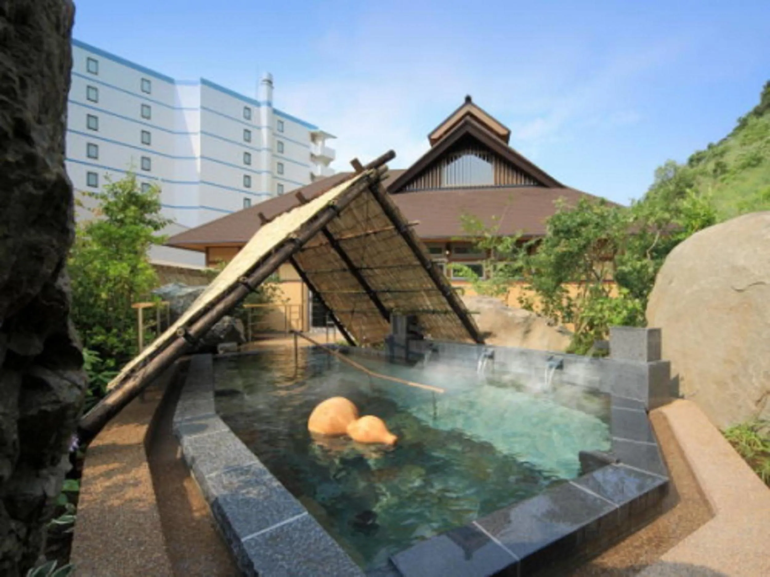Hot Spring Bath in Hotel Shion