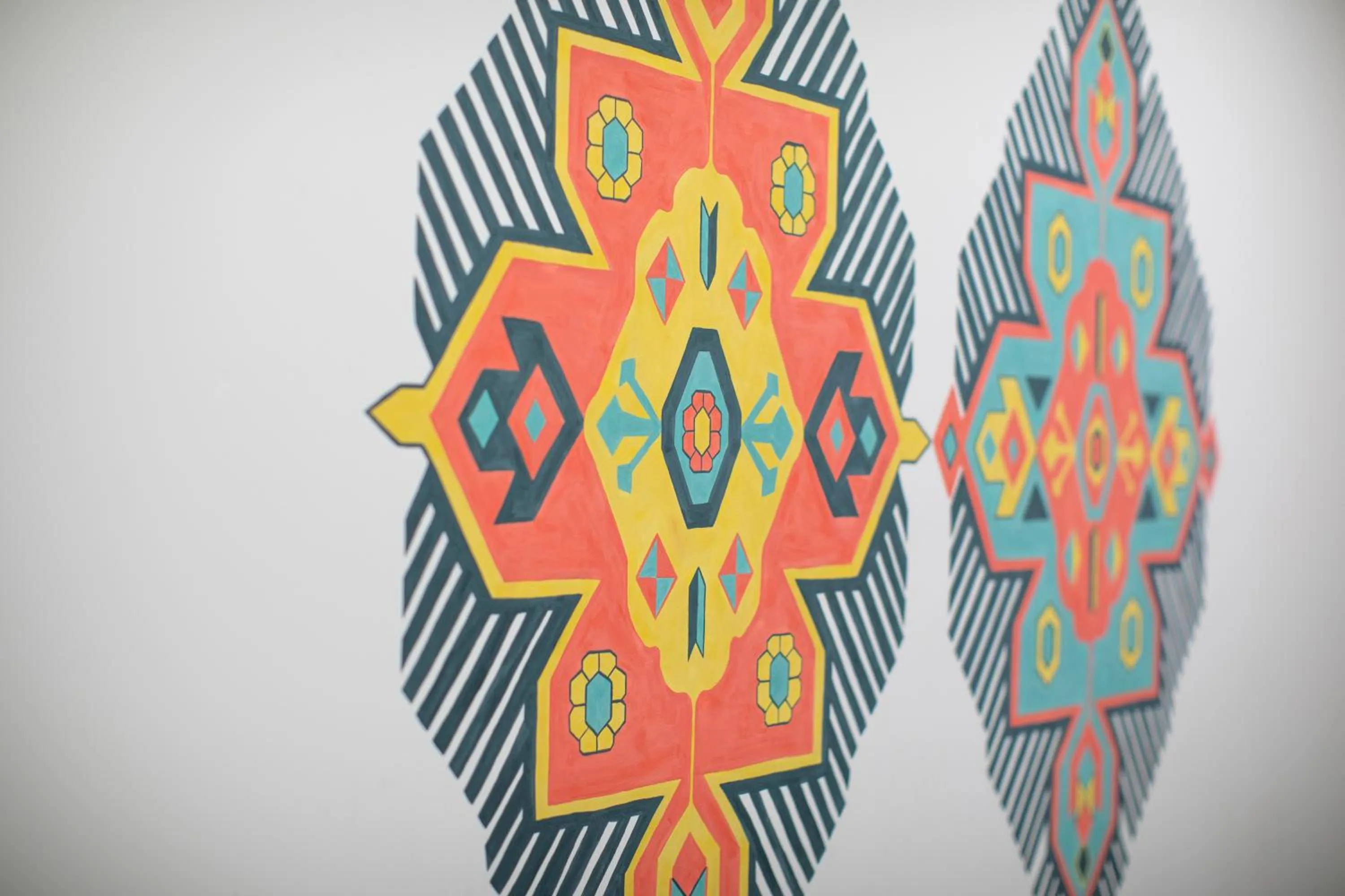 Decorative detail in Armena Hostel