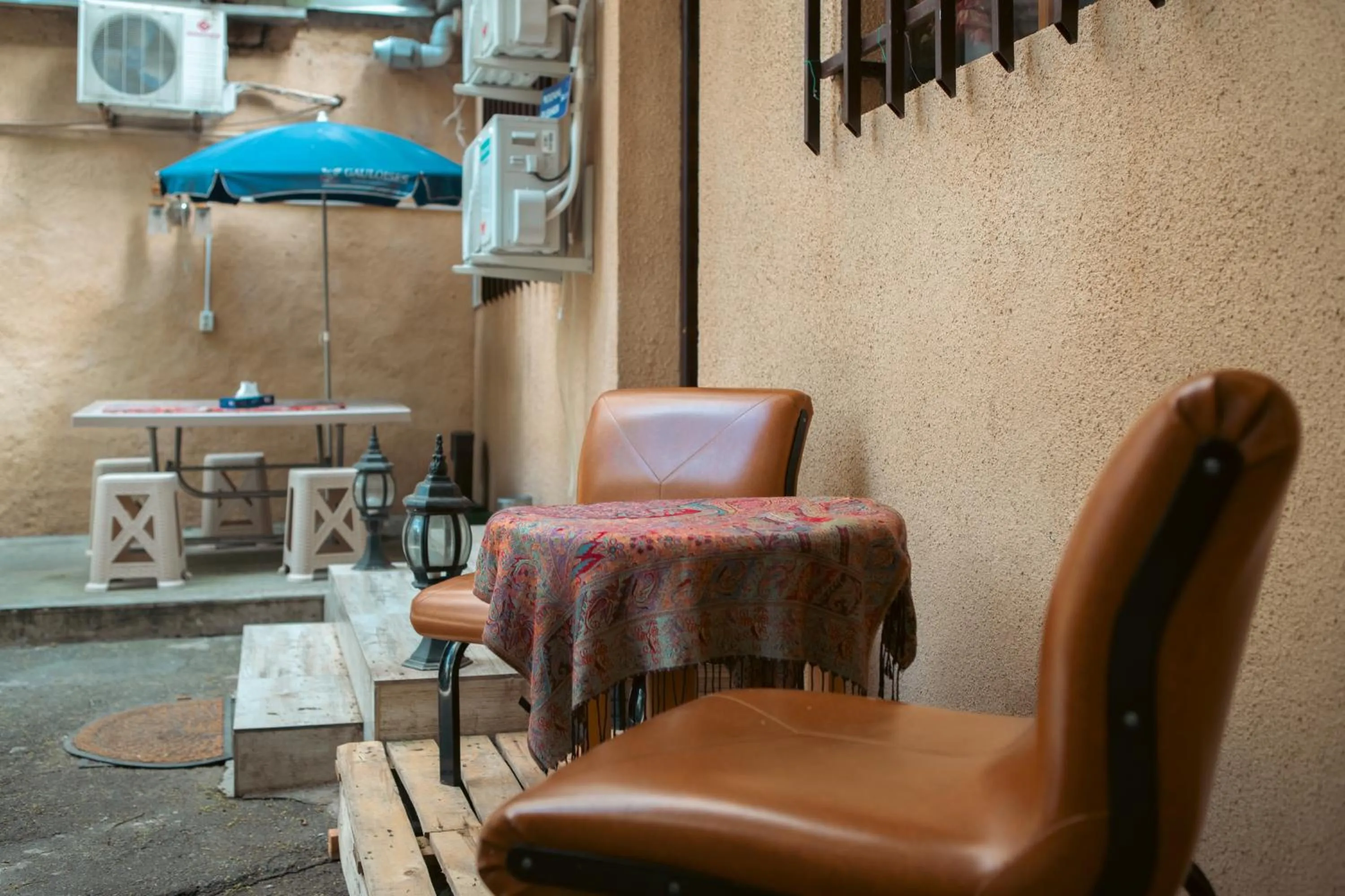 Seating area in Armena Hostel