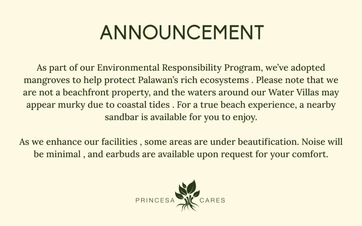 Text overlay in Princesa Garden Island Resort and Spa