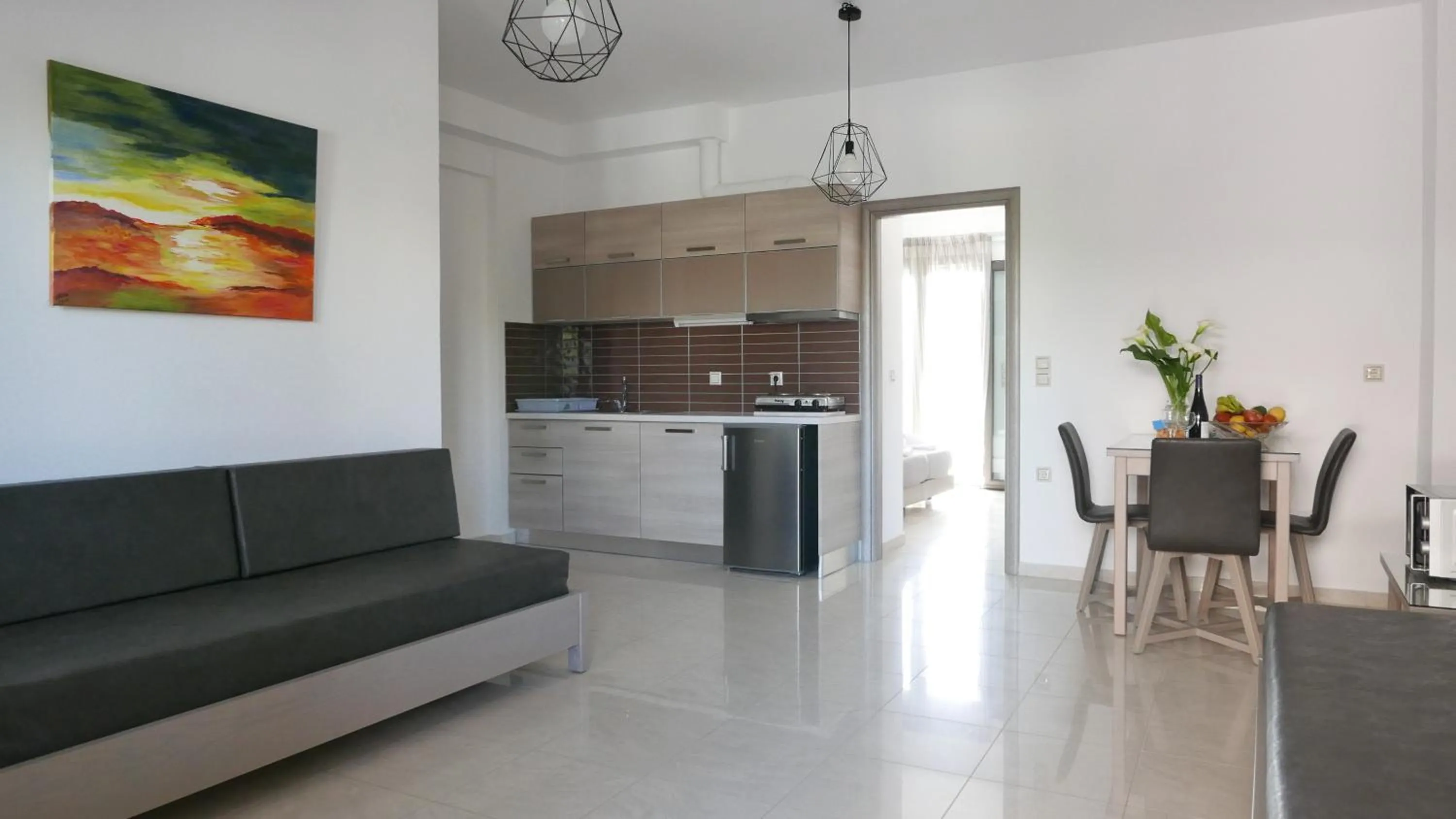 Dining area in Angela Apartments