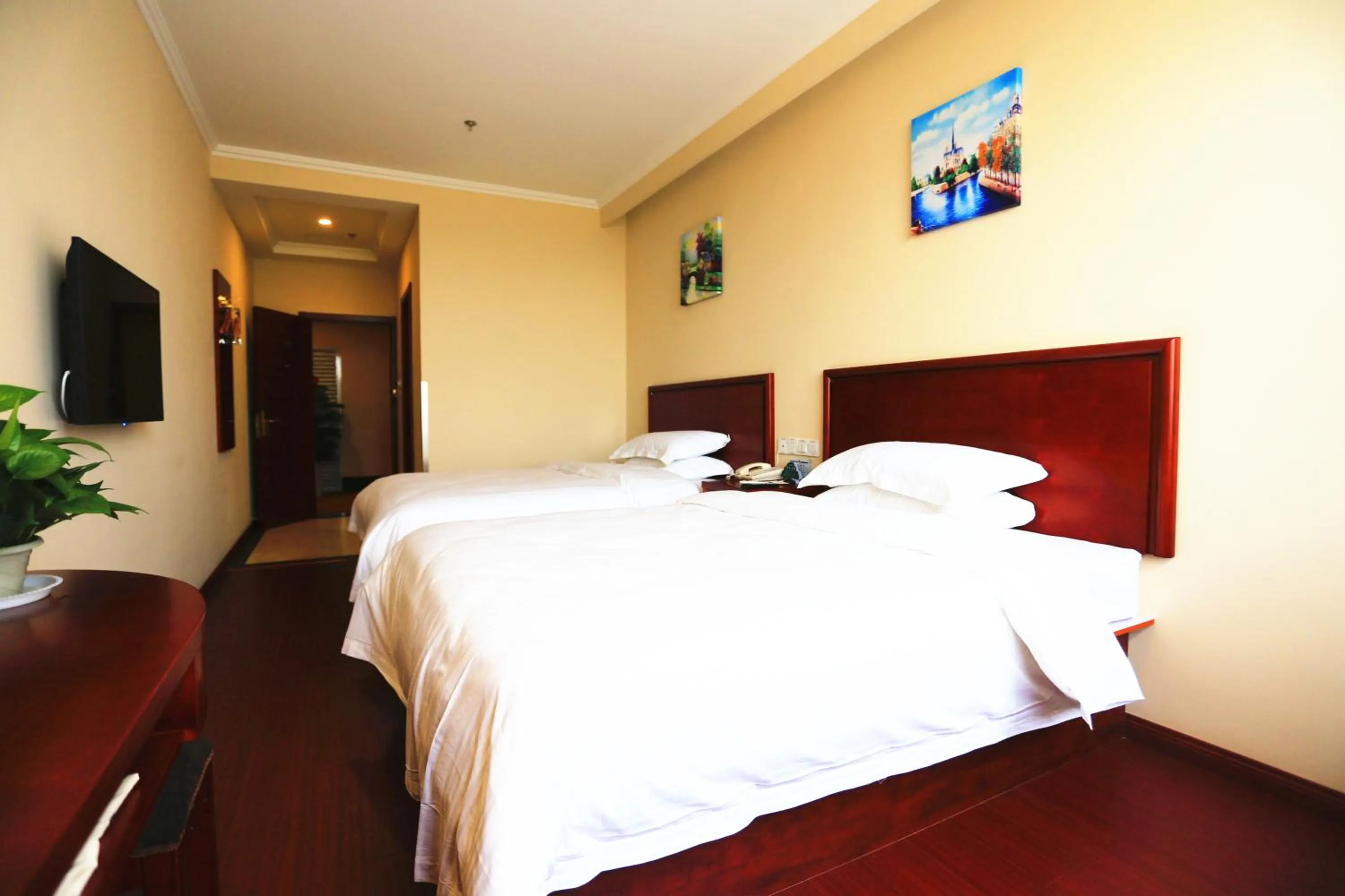 Bed in Greentree Inn Mozitan Road Yiwu Small Commodities Wholesale City