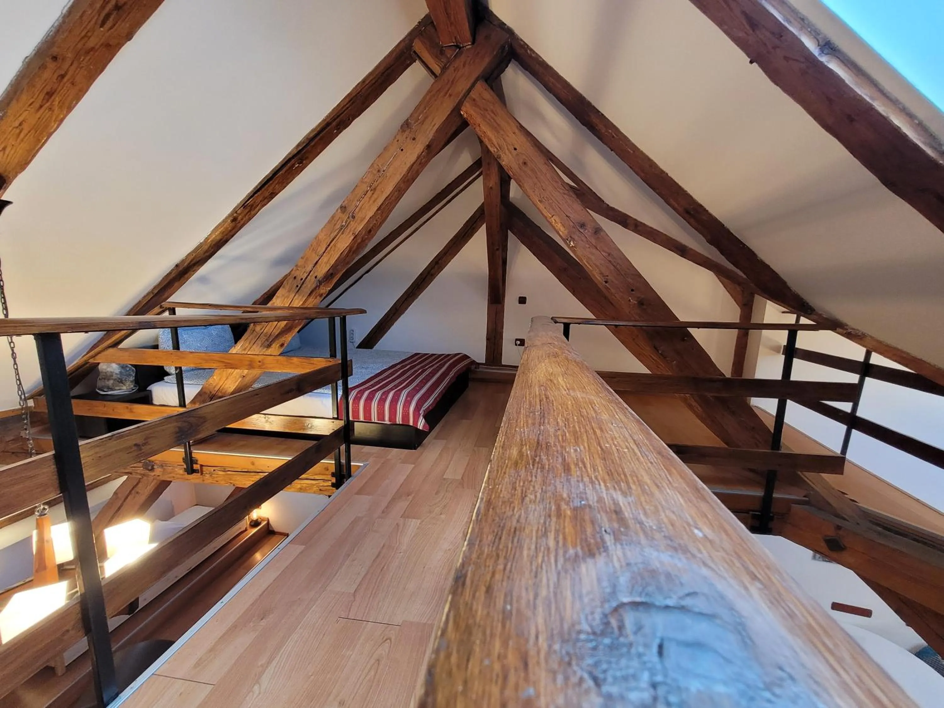 Decorative detail, Bed in Main Square Apartments & More