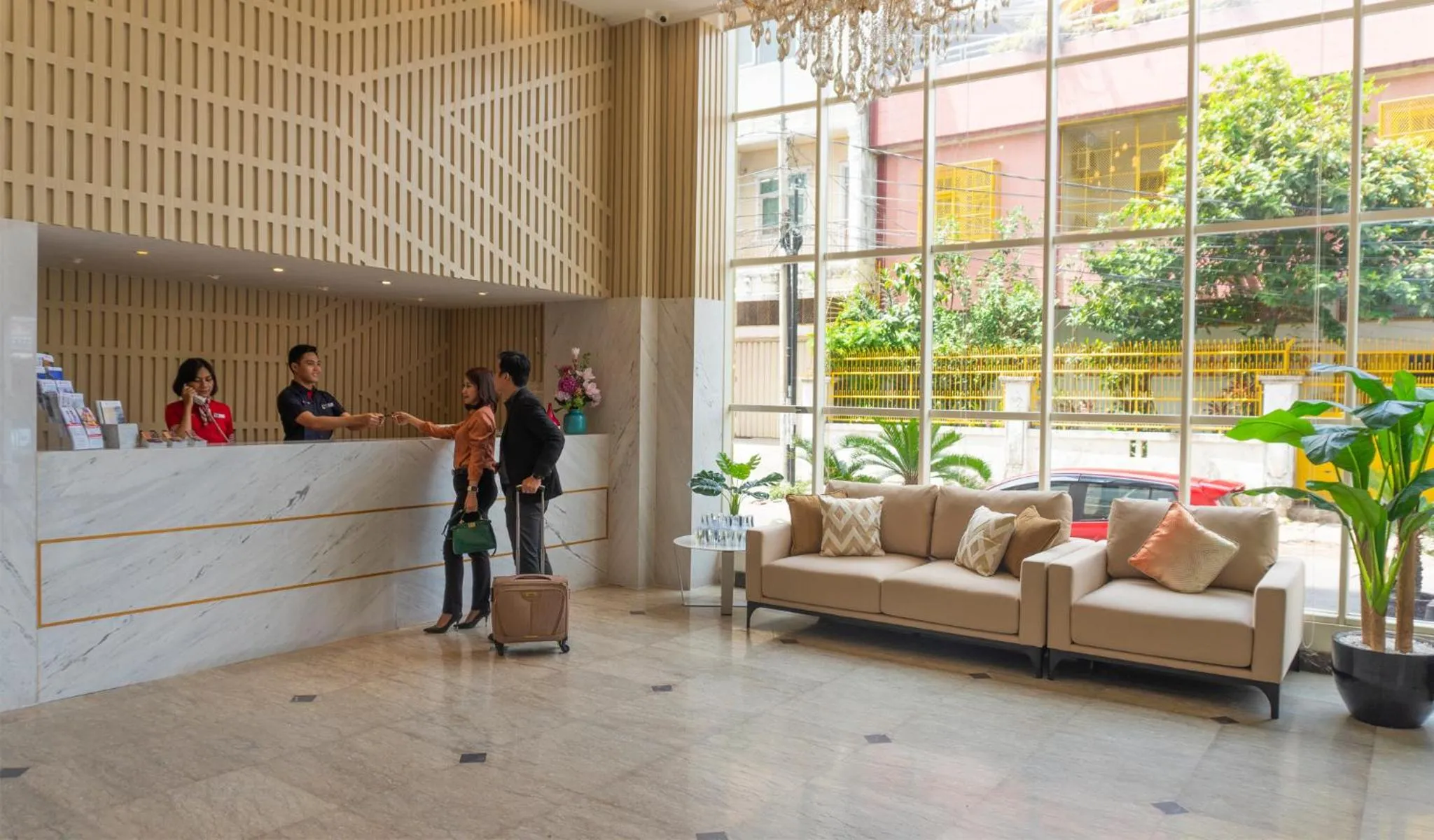 Lobby or reception in d'primahotel Pattimura Makassar