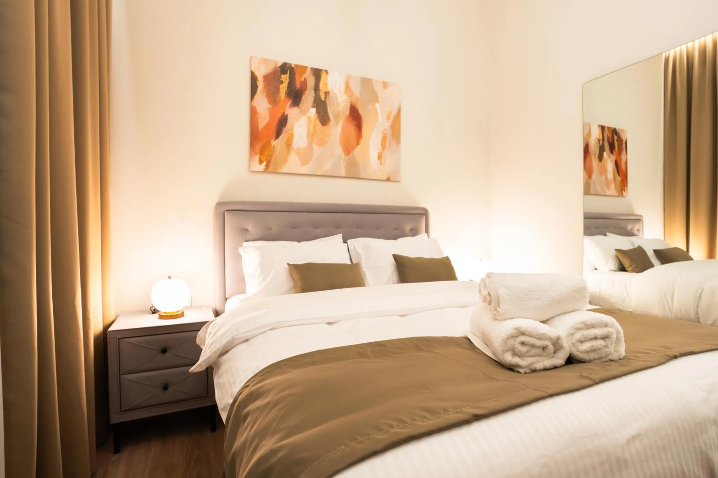 Bed in Oikia Classic House in Old Town Kavala