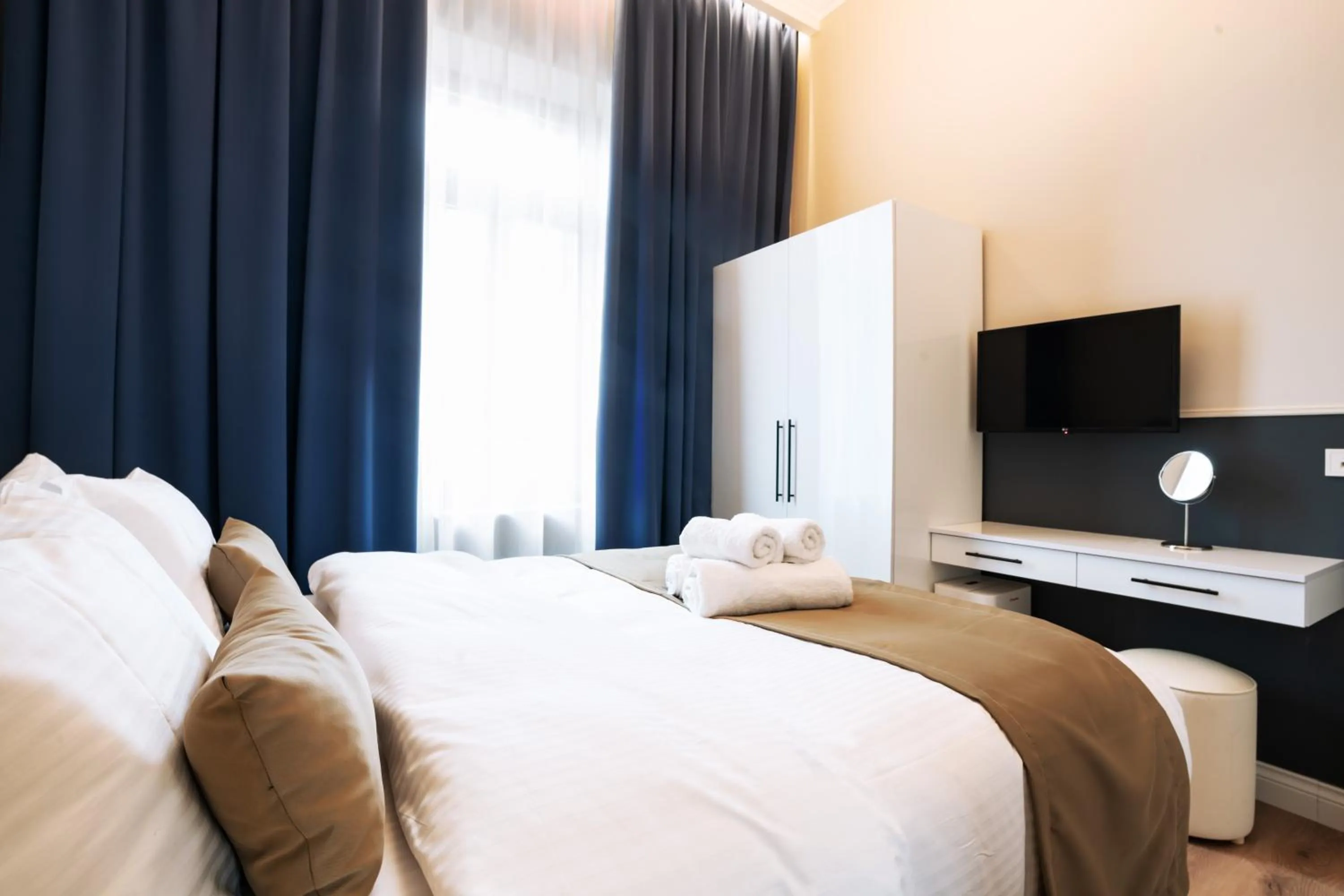 Bed in Oikia Classic House in Old Town Kavala