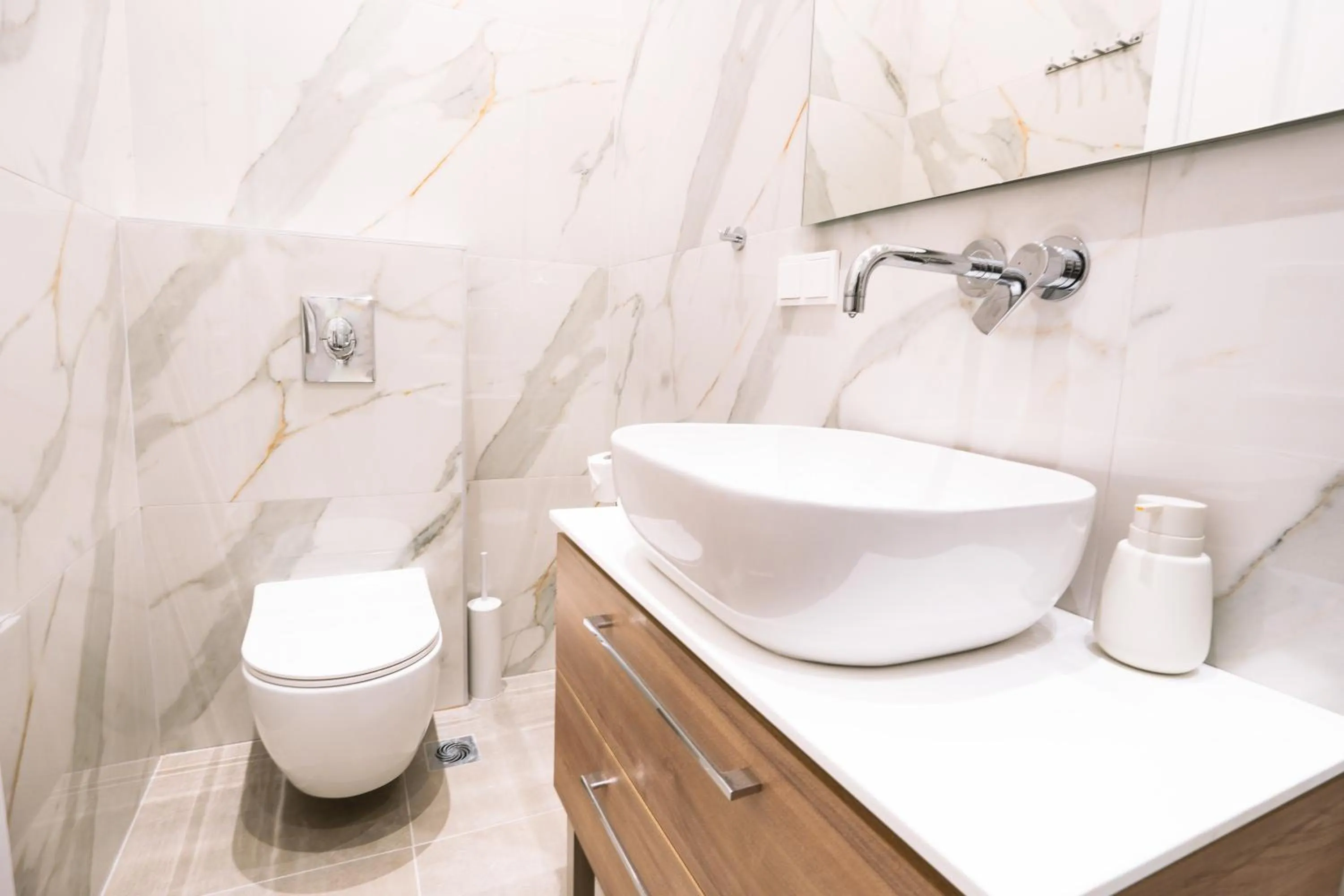 Shower in Oikia Classic House in Old Town Kavala