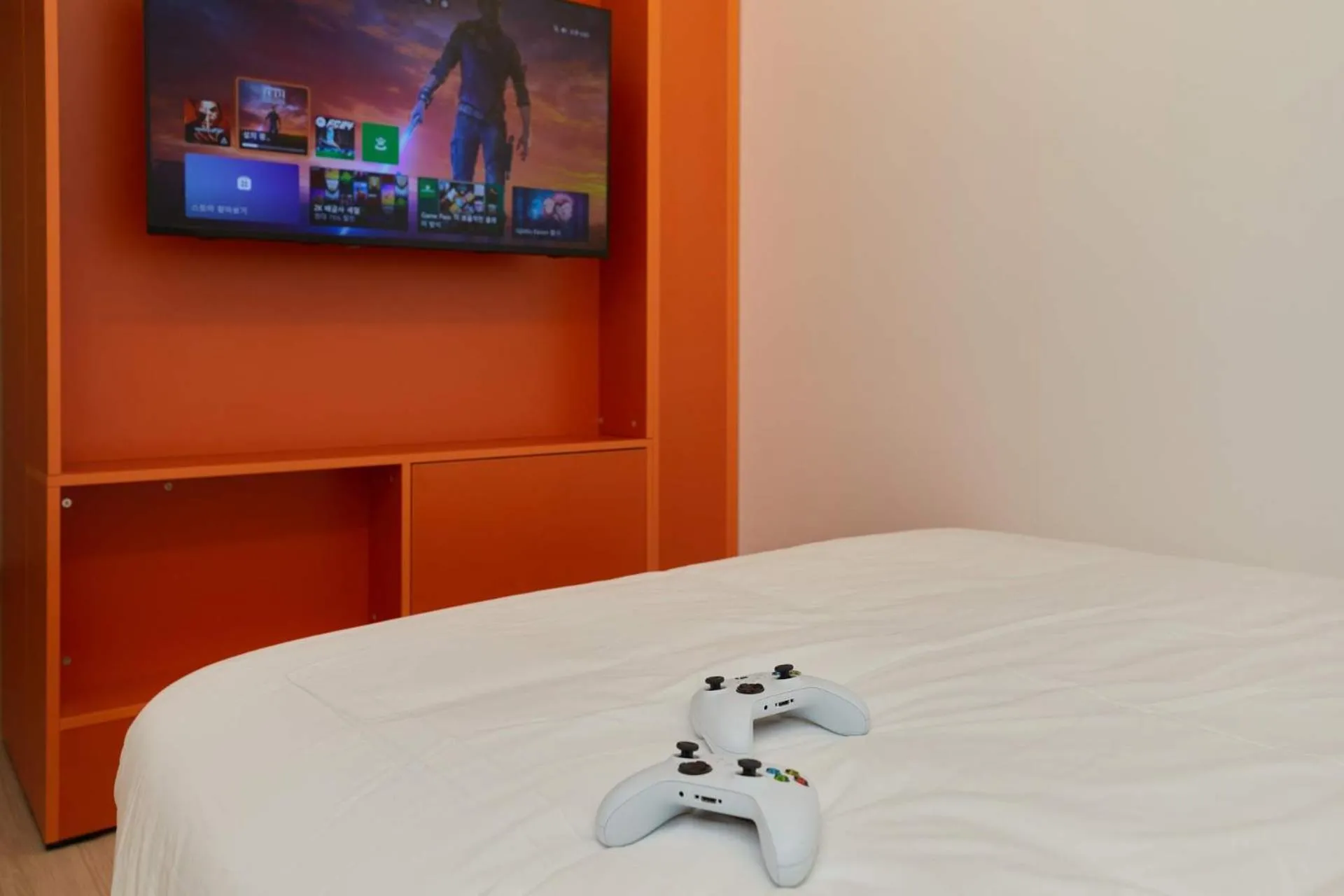 Bed in Aank Hotel Seoul Sinchon