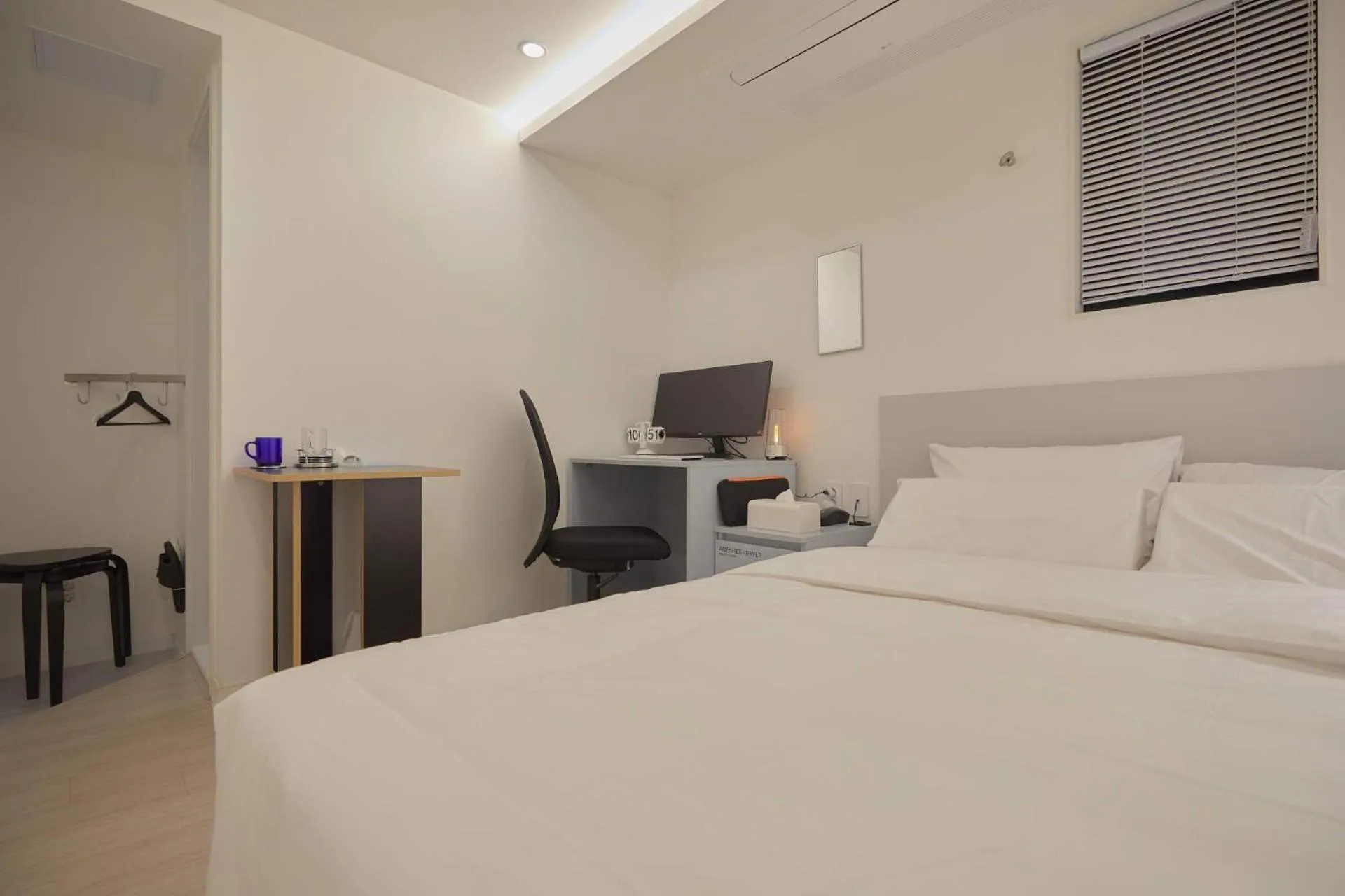 Bed in Aank Hotel Seoul Sinchon