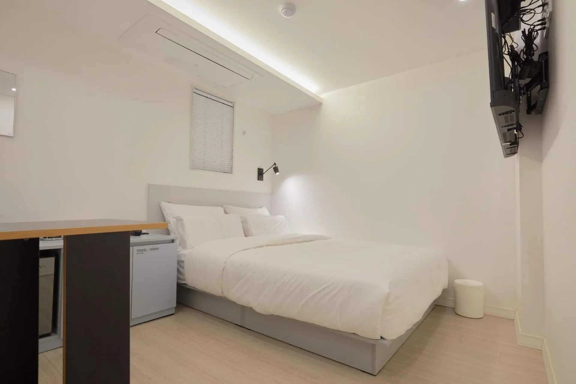 Bed in Aank Hotel Seoul Sinchon