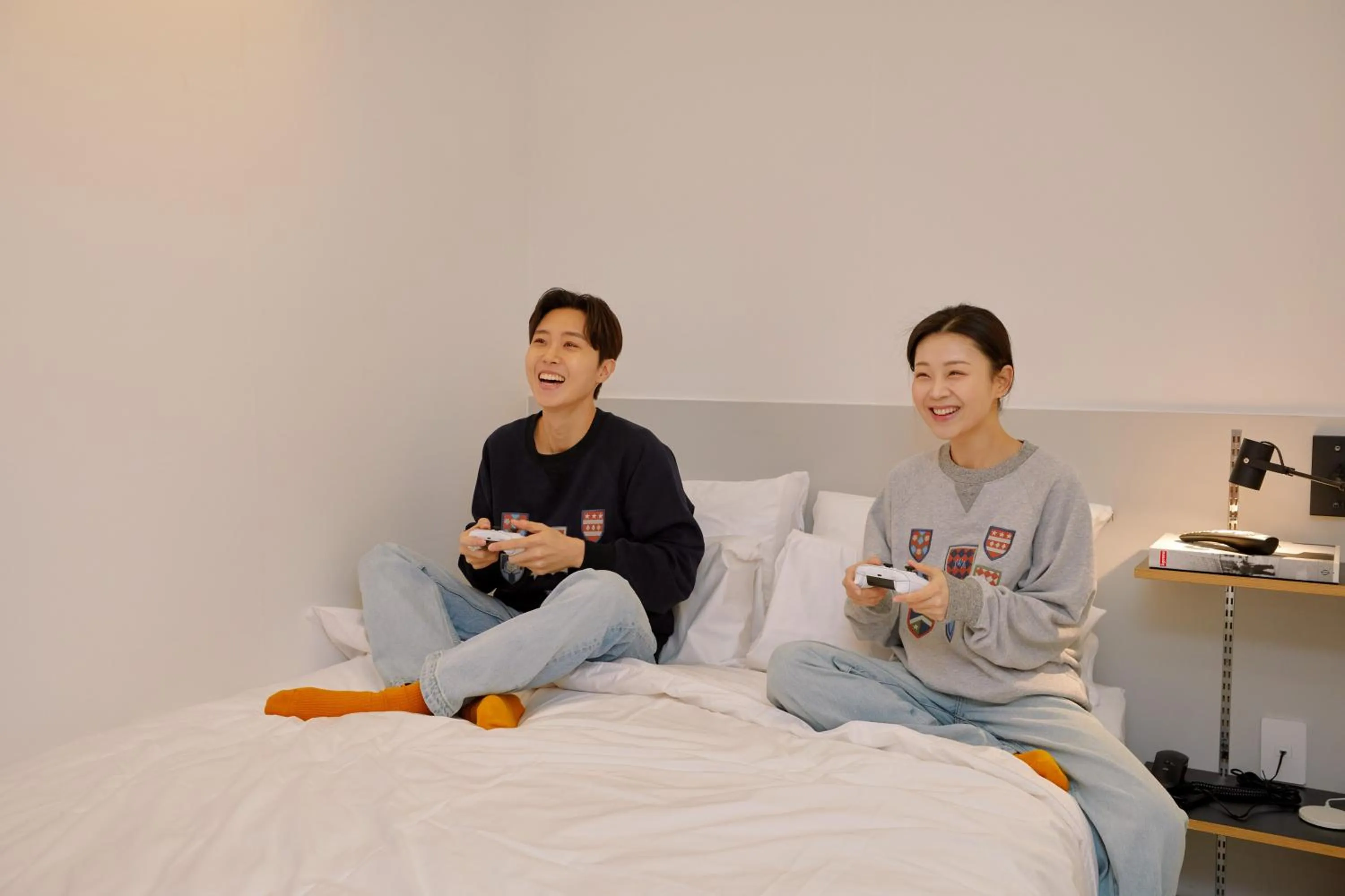 Bed in Aank Hotel Seoul Sinchon