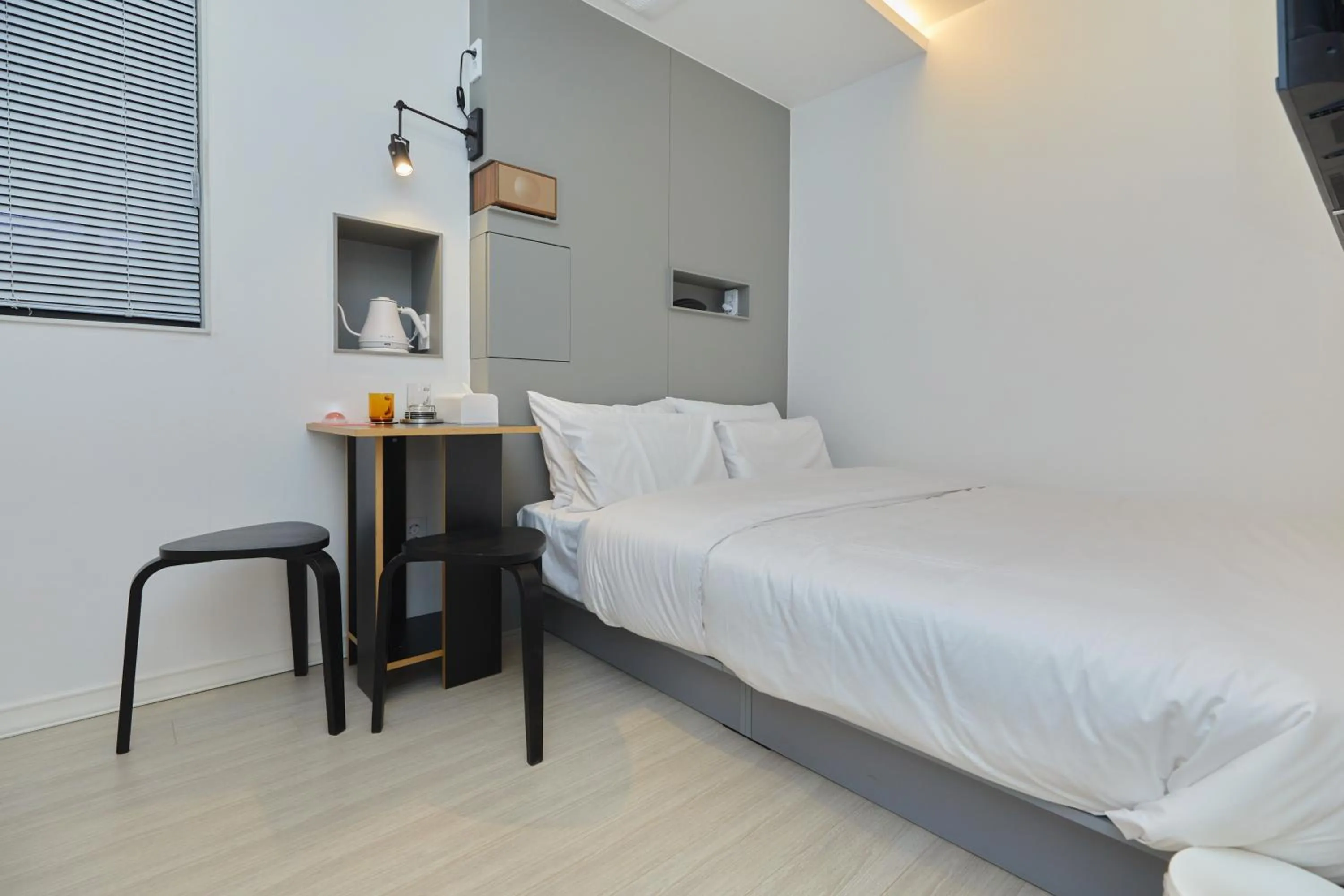 Bed in Aank Hotel Seoul Sinchon