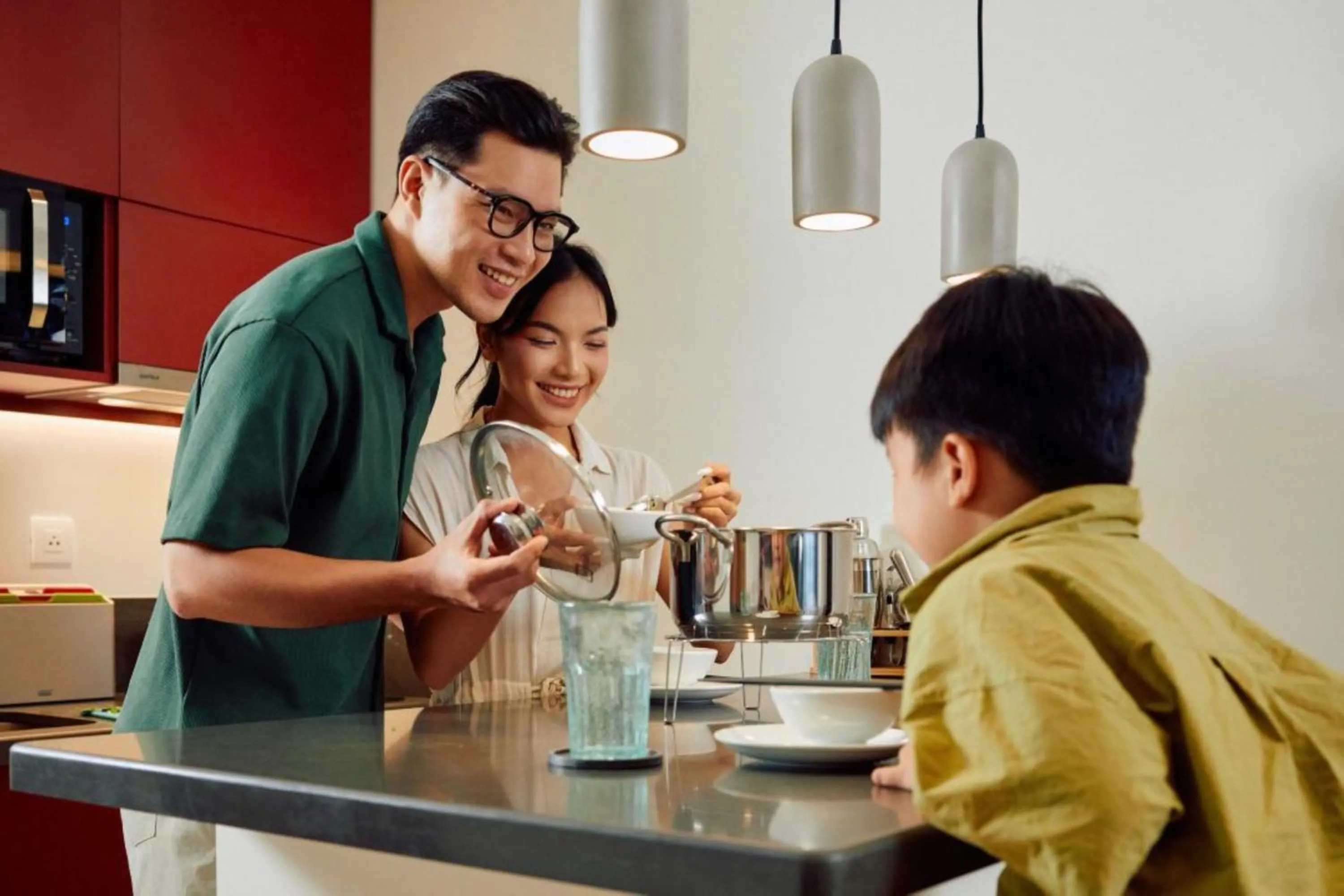 Kitchen or kitchenette in Wink Hotel Can Tho Ninh Kieu Wharf - 24hrs Stay & Rooftop Pool Bar