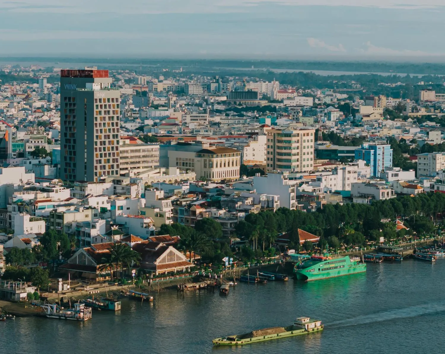 Property building in Wink Hotel Can Tho Ninh Kieu Wharf - 24hrs Stay & Rooftop Pool Bar