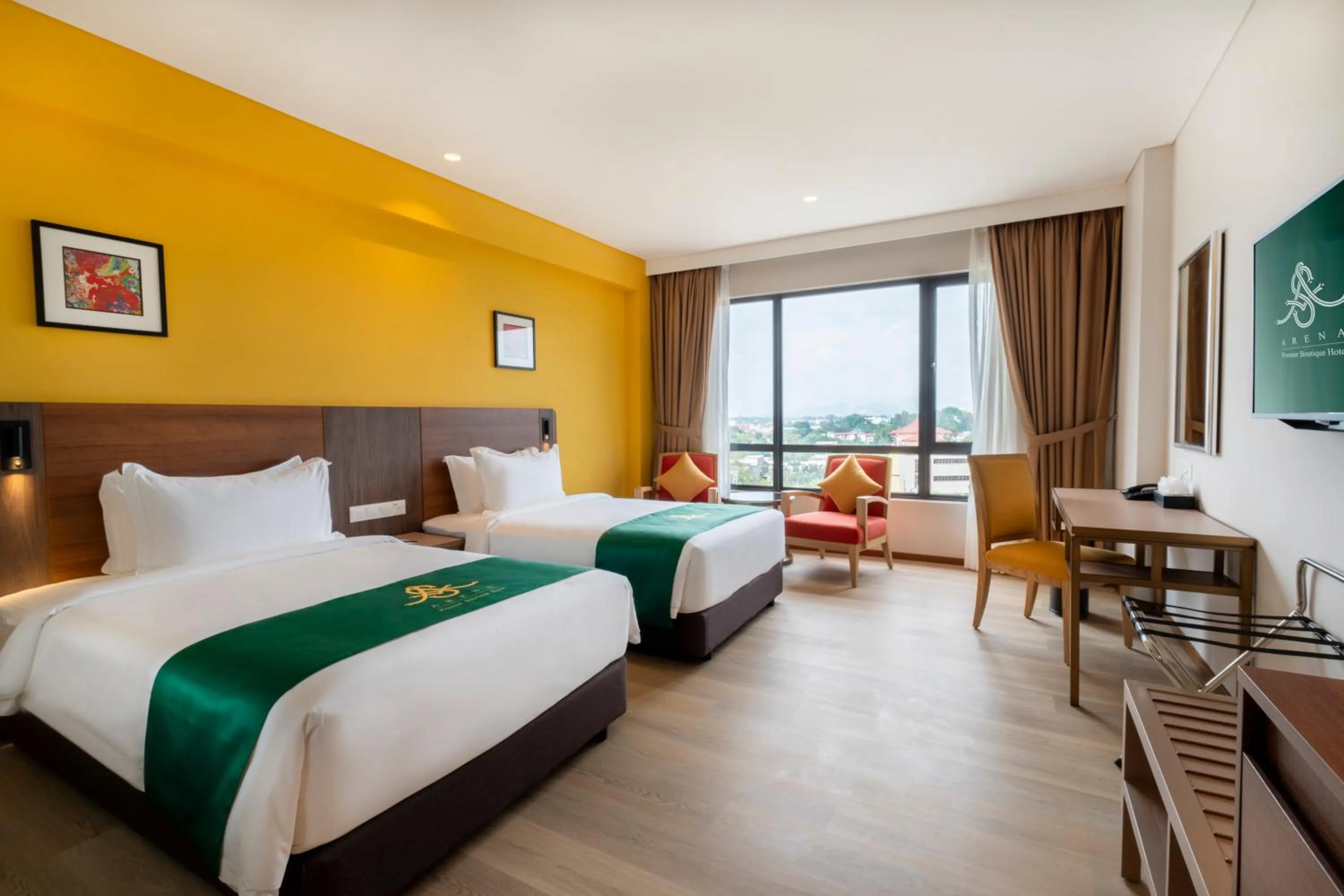 Bed in Arena Premier Hotel