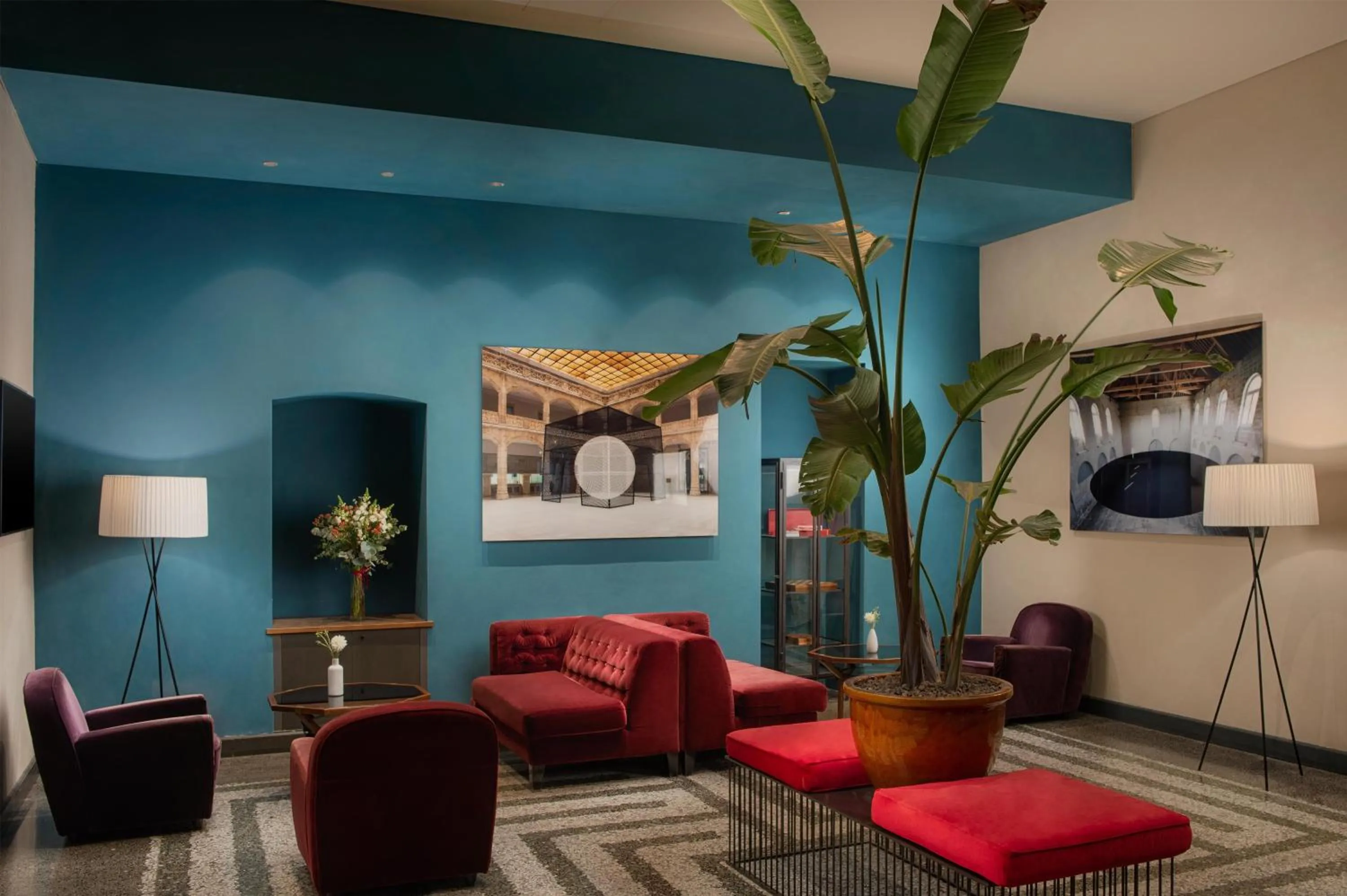 Lobby or reception in NH Collection Torino Piazza Carlina