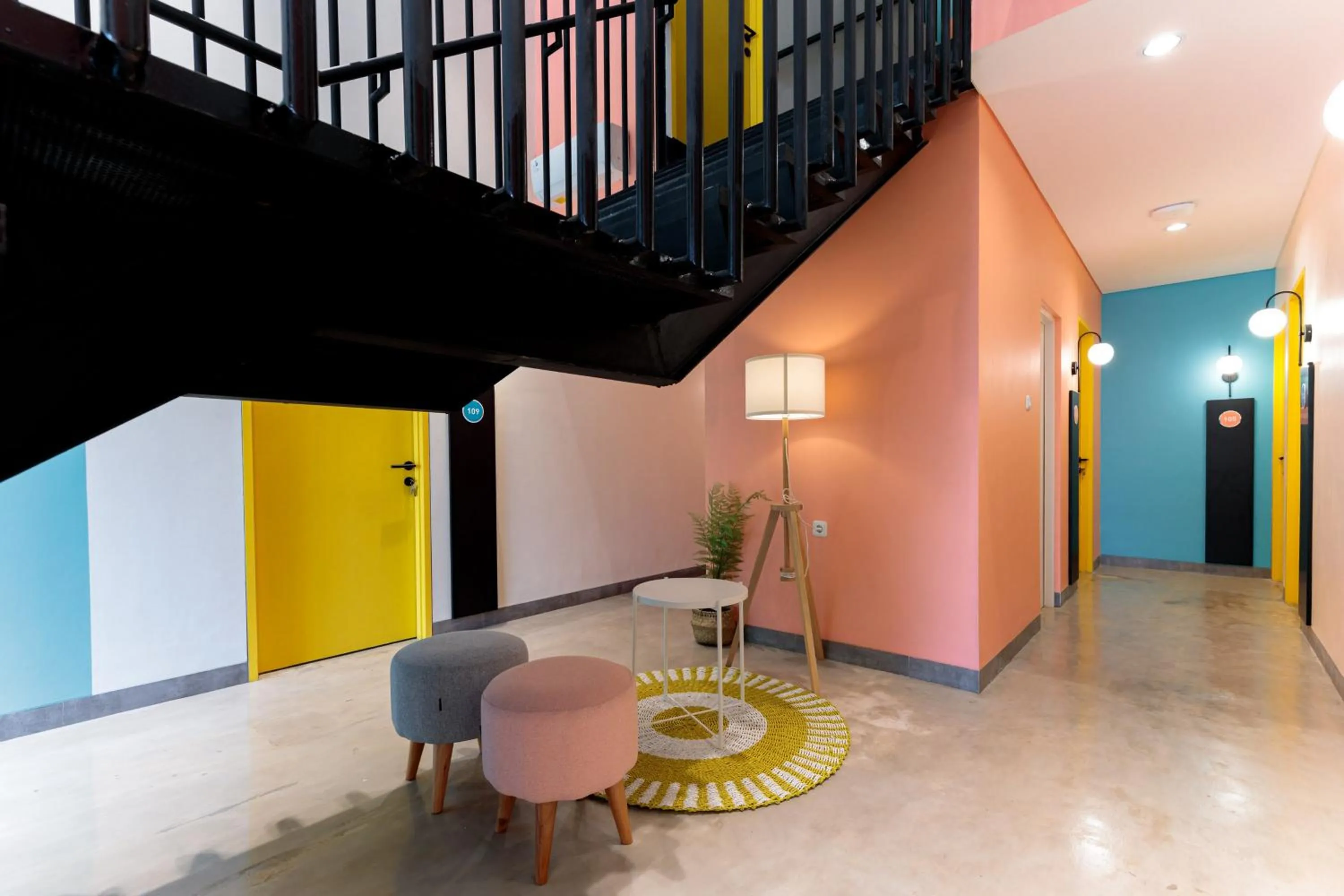 Seating area in Sans Hotel Kelapa Gading Jakarta