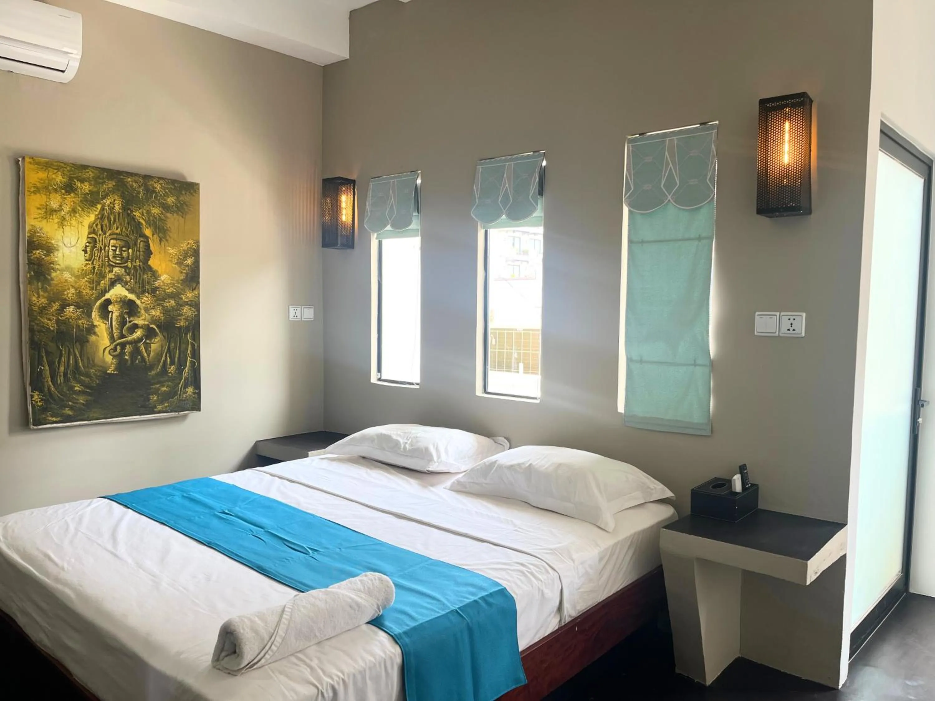 Bed in Angkor Sand Hotel