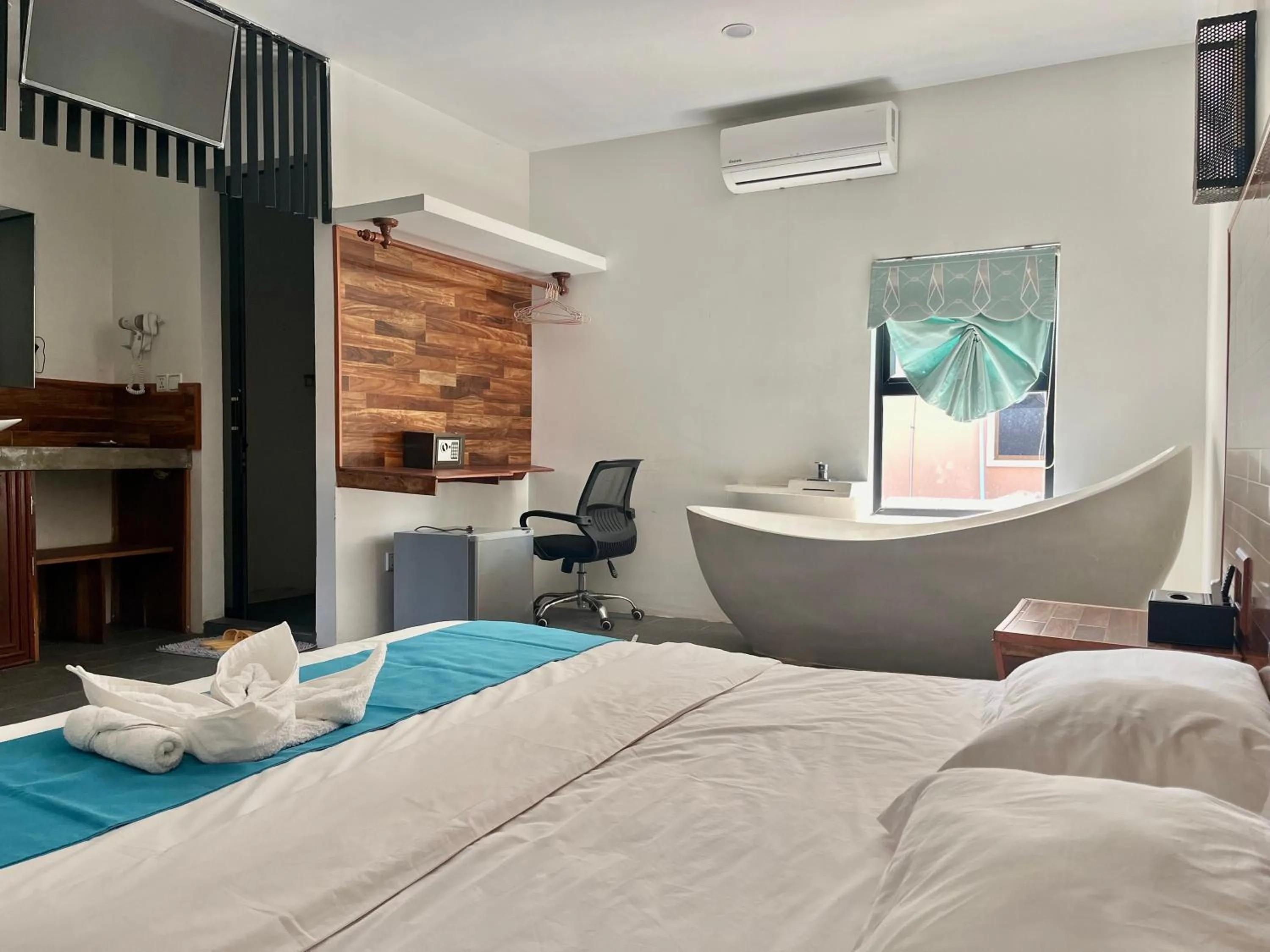 Bed in Angkor Sand Hotel