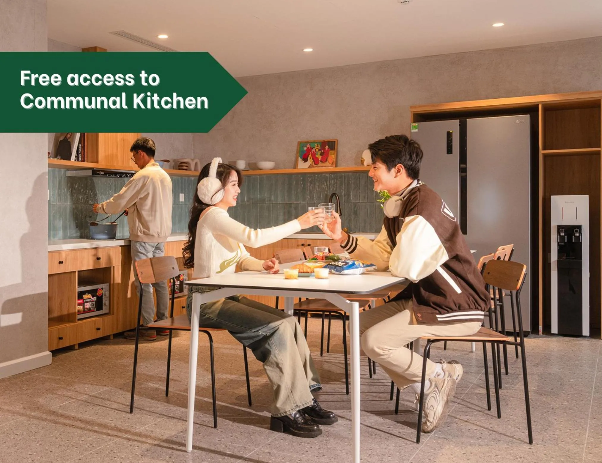 Kitchen or kitchenette in M Village Hotel Hồ Gươm