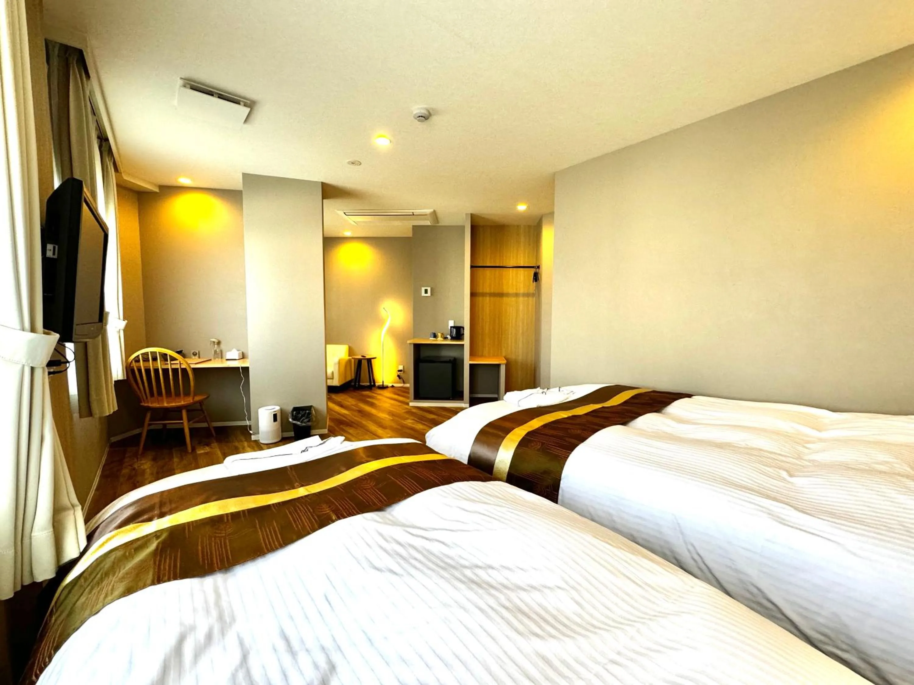 Bed in Beppu onsen Resort Stay Spa Tsurumi