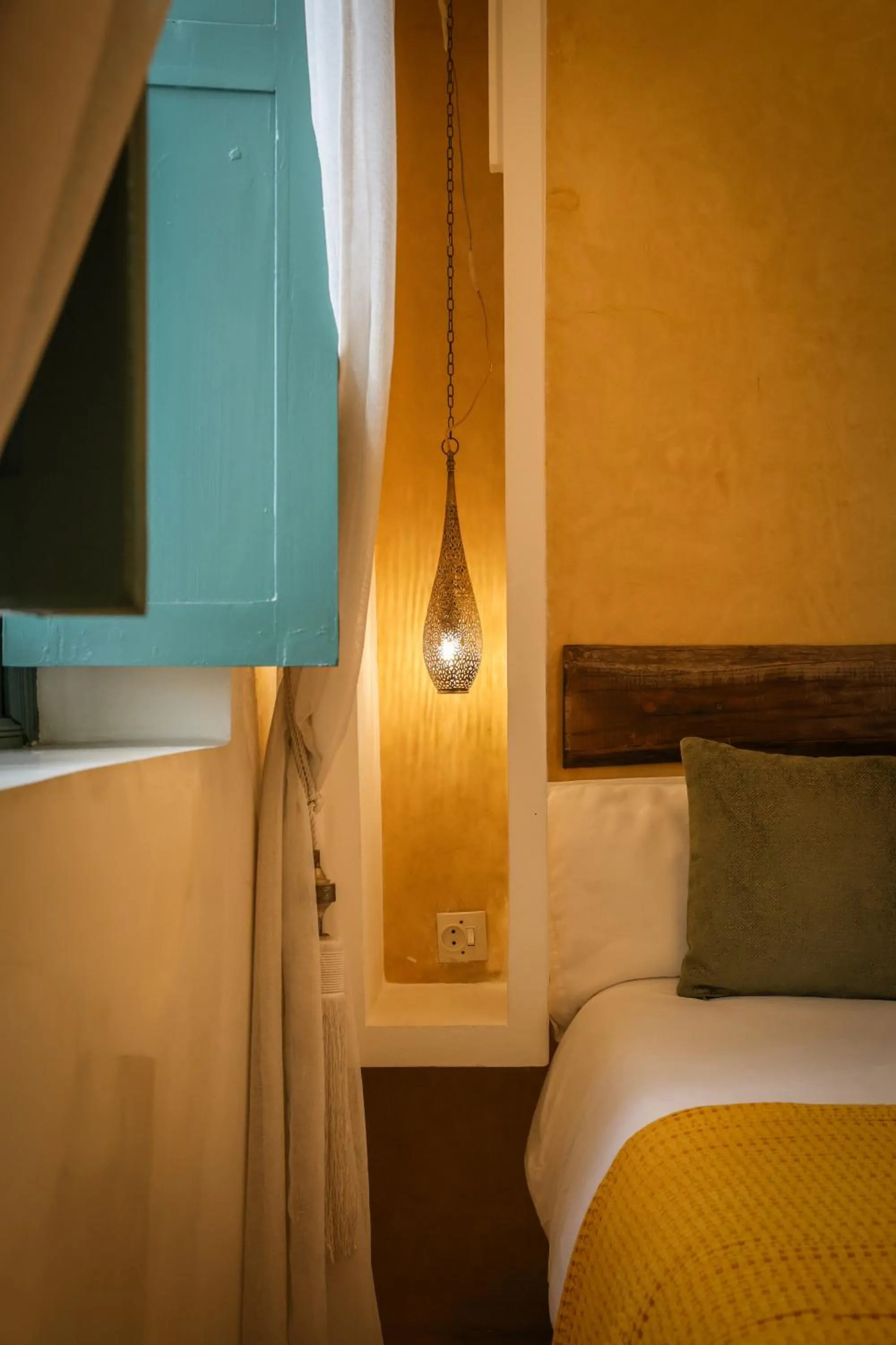 Decorative detail, Bed in Riad 11 Zitoune