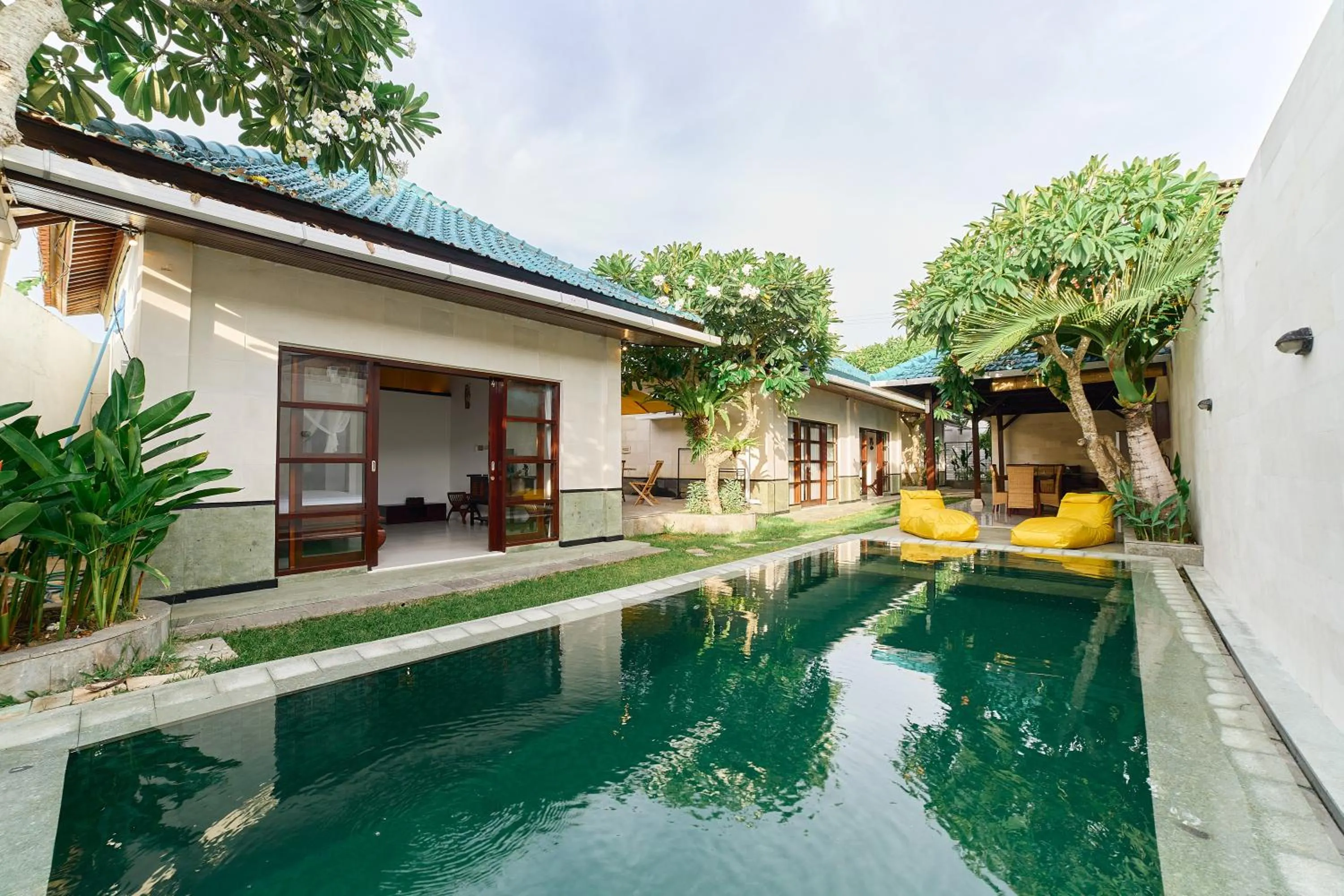 Pool view in Cantik ArtVilla for big company by ArthouseBali