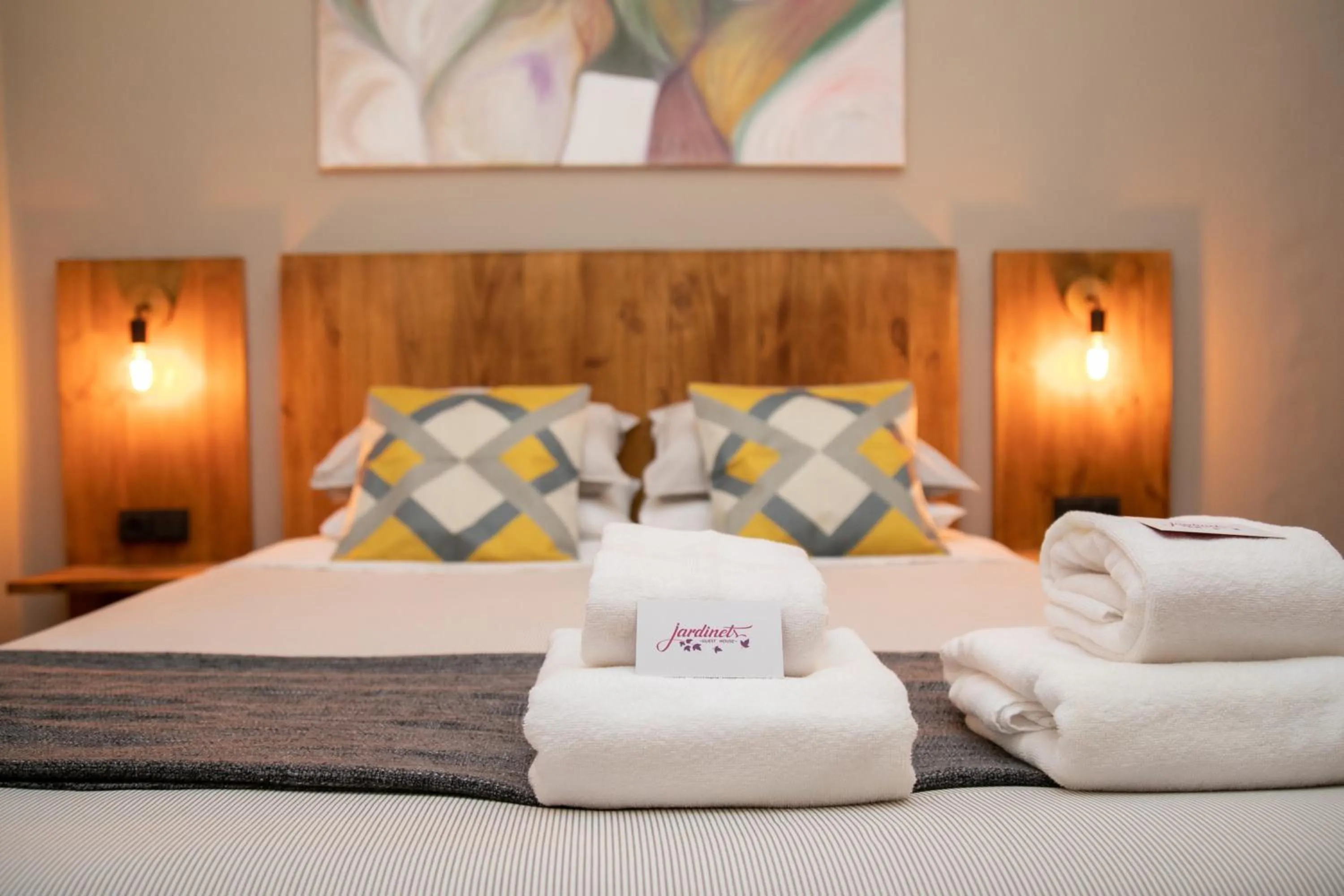 Bed in Jardinets Guest House