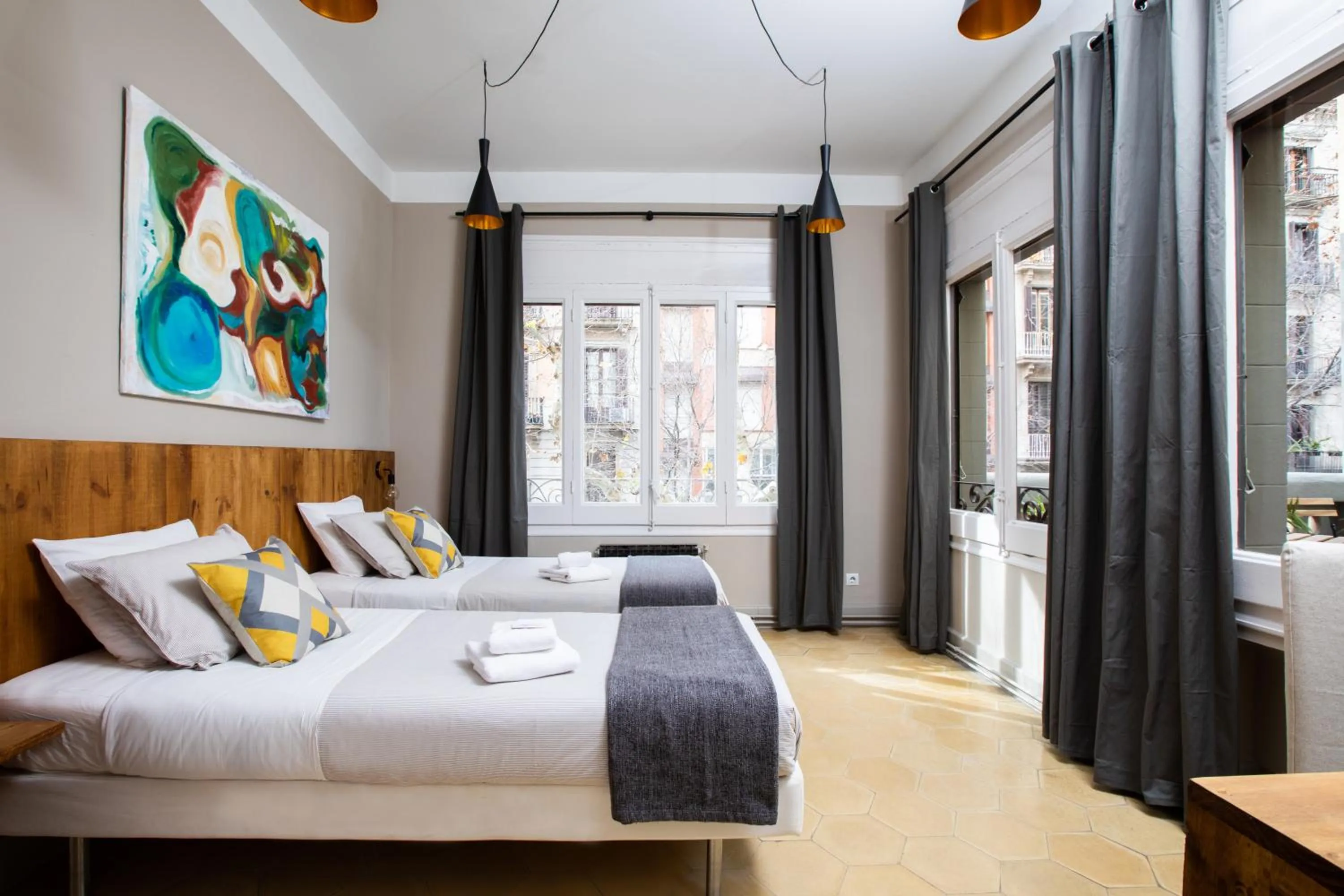 Bed in Jardinets Guest House