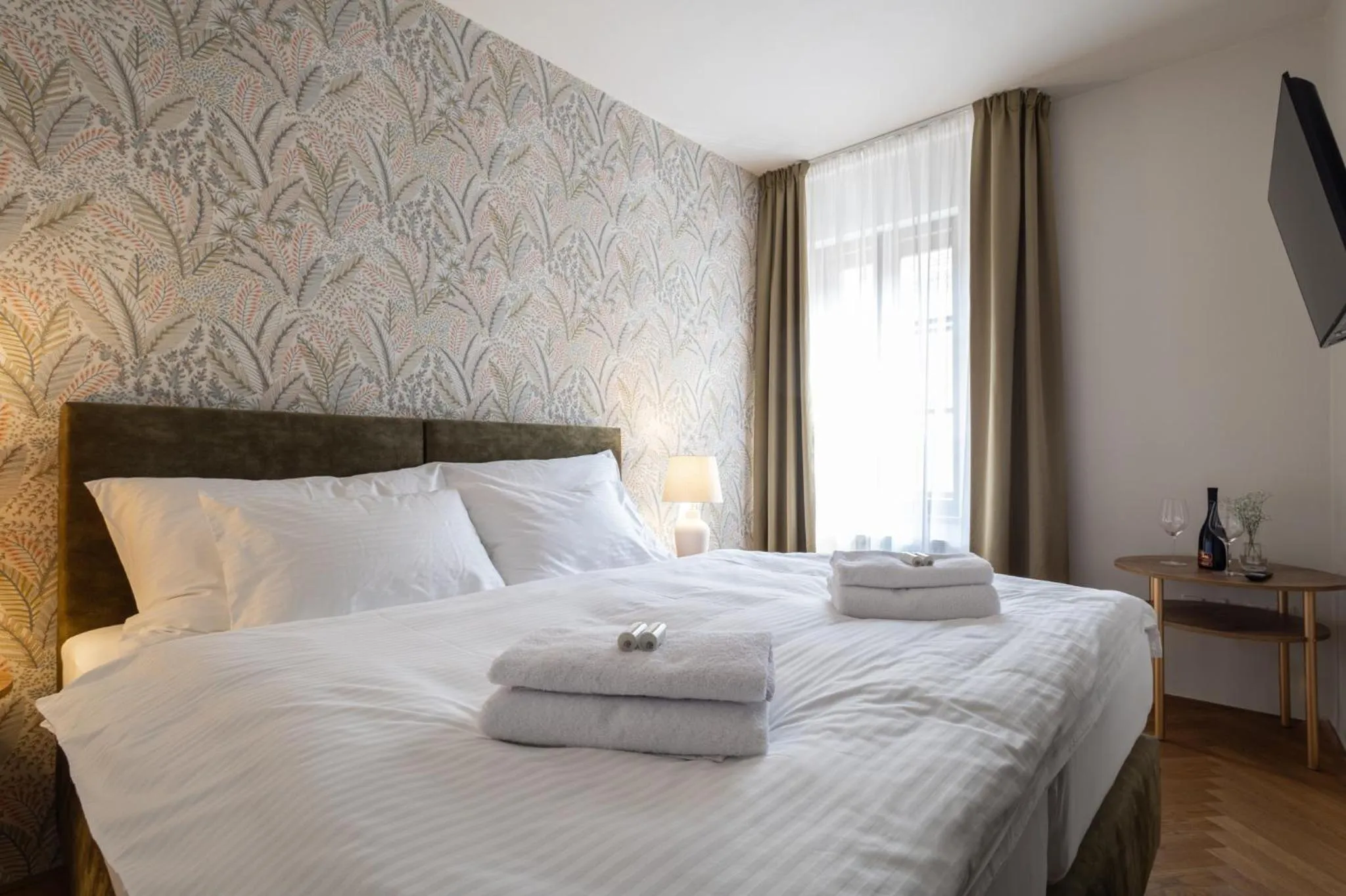 Bed in Hotel Tanzberg Mikulov