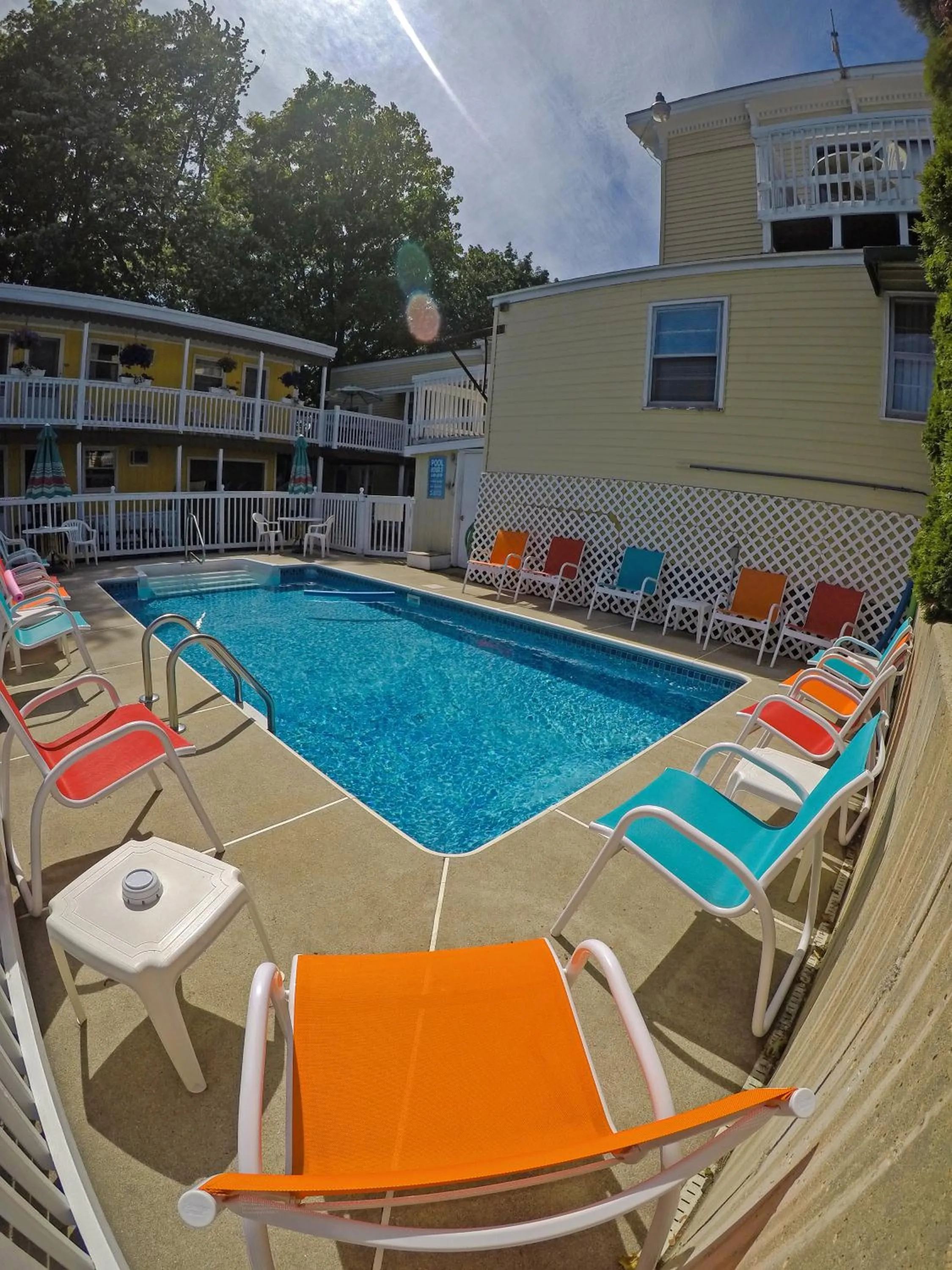 Pool view in Beach Motel and Suites