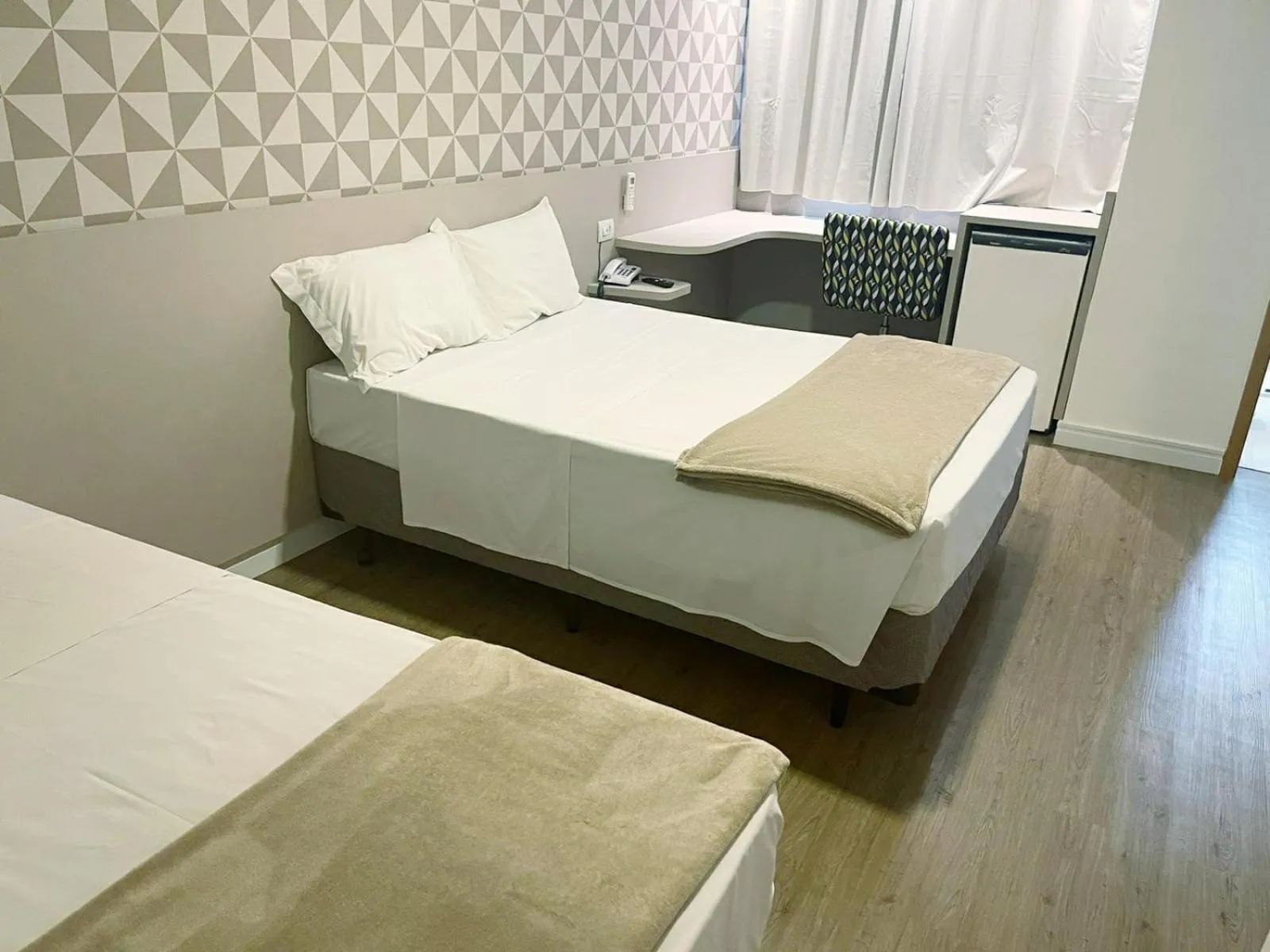 Bed in Hotel Arujá
