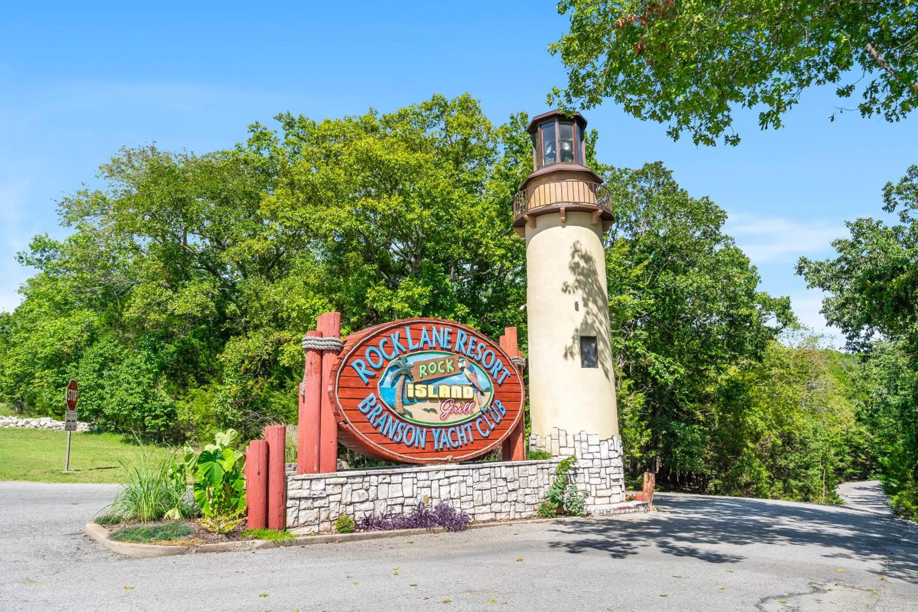Property logo or sign in Rock Lane Resort & Marina