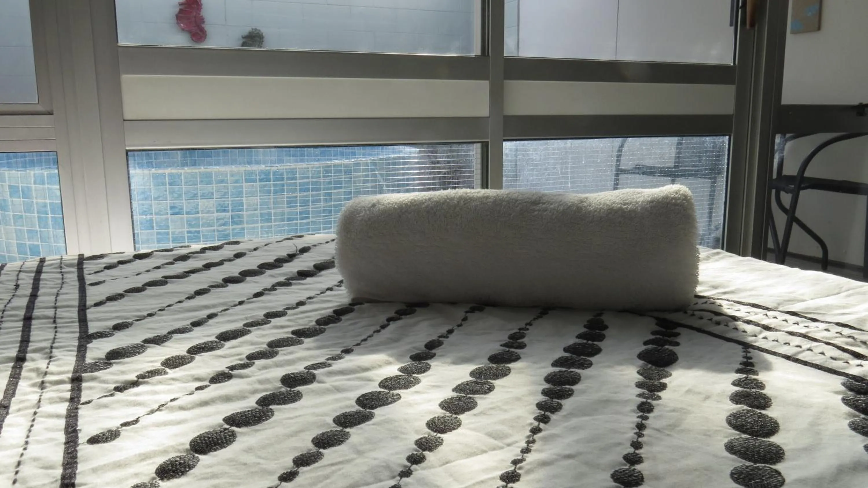 Bed in Kuirau Park Motor Lodge- Thermal Mineral pool