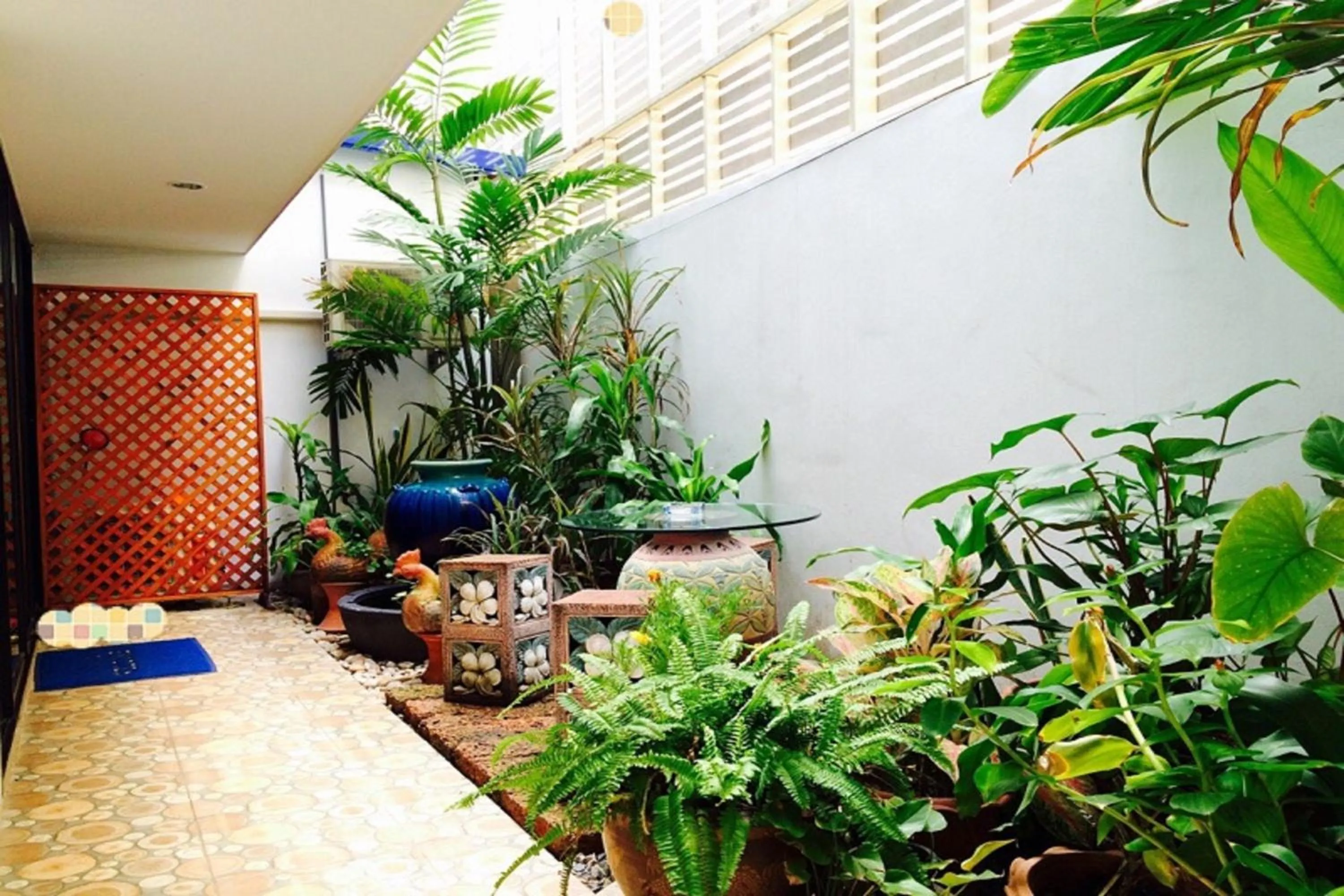 Garden in Double DD House at MRT Sutthisarn