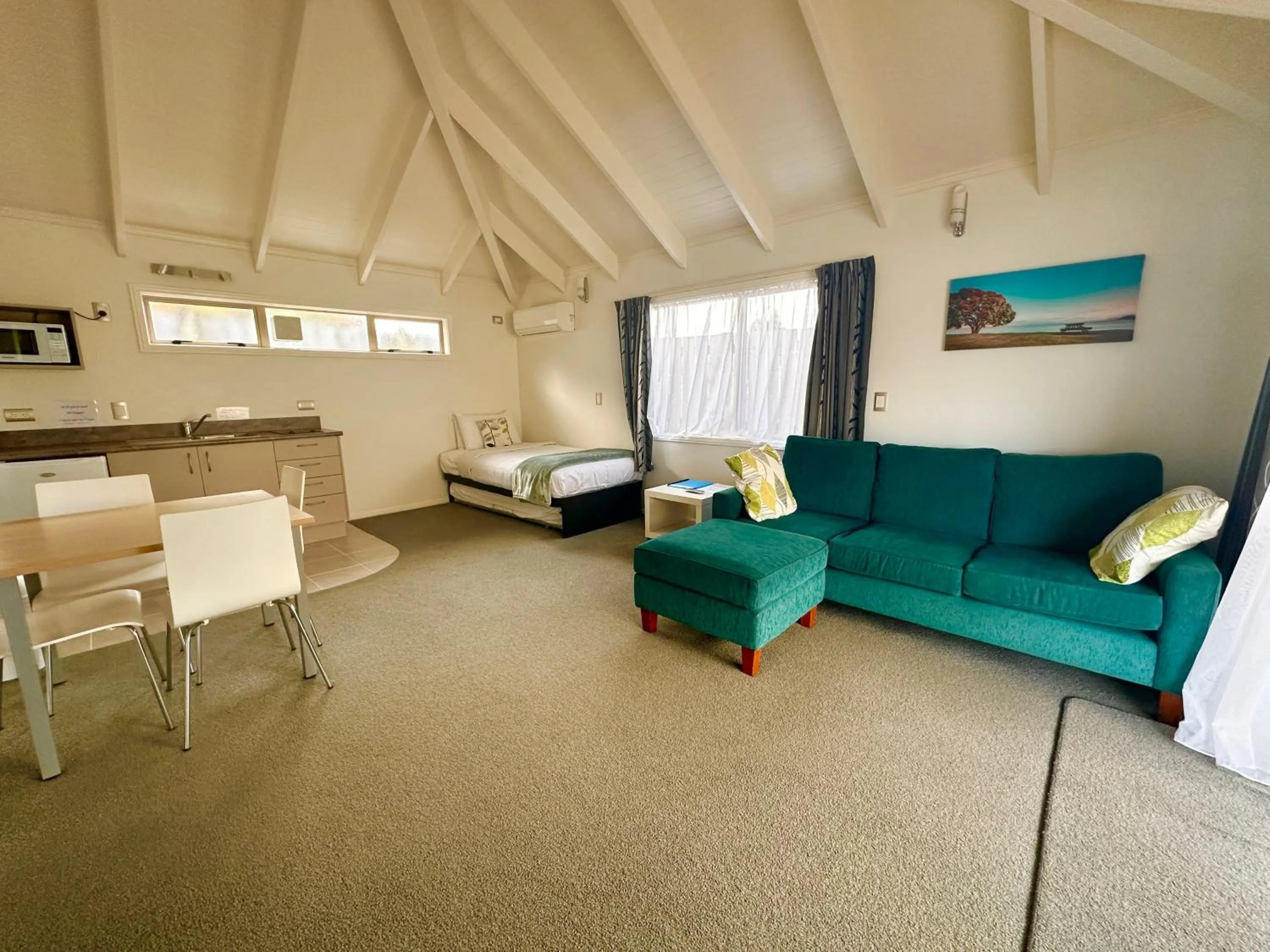 Living room in The Olive Motel