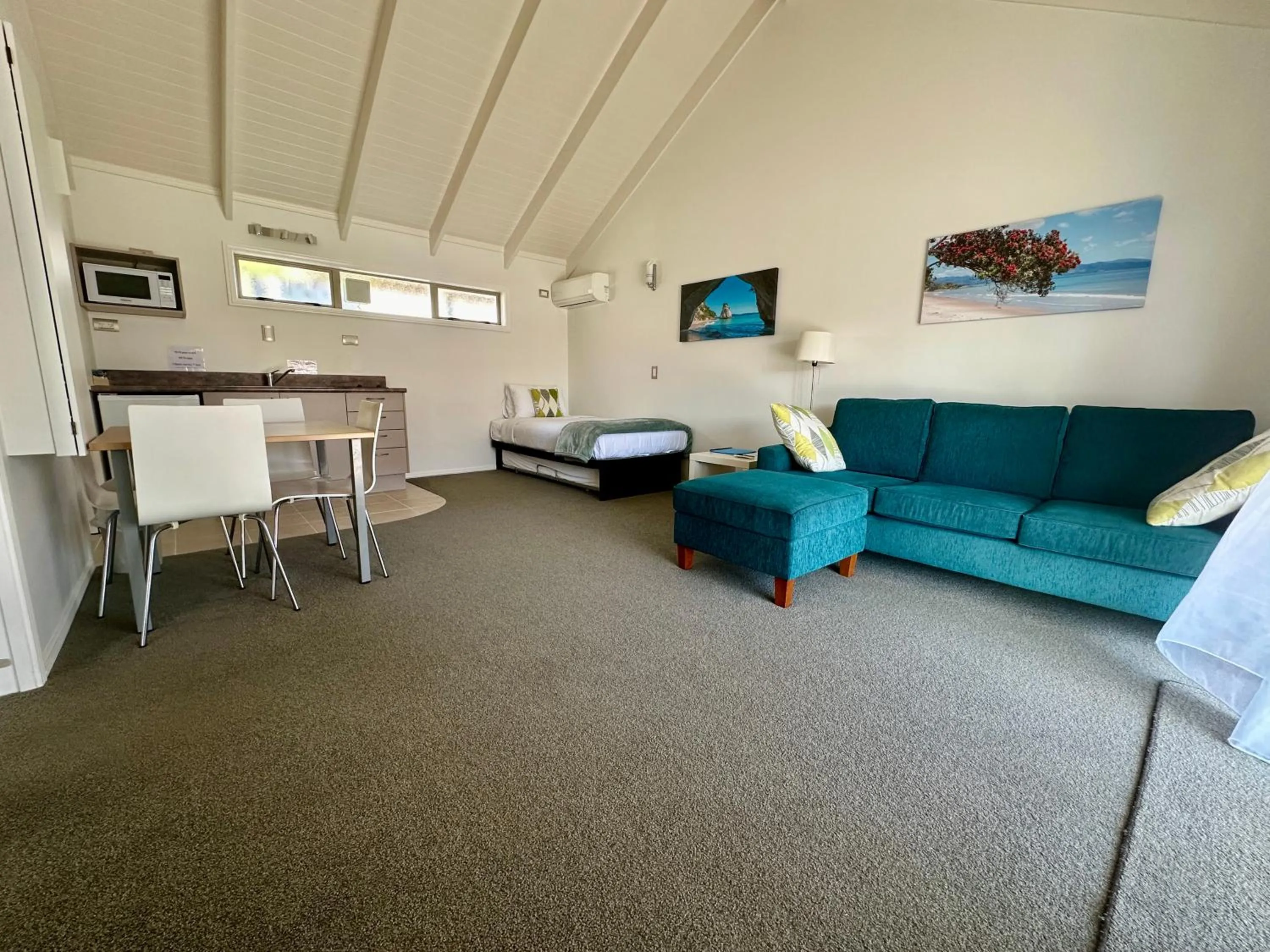 Living room in The Olive Motel