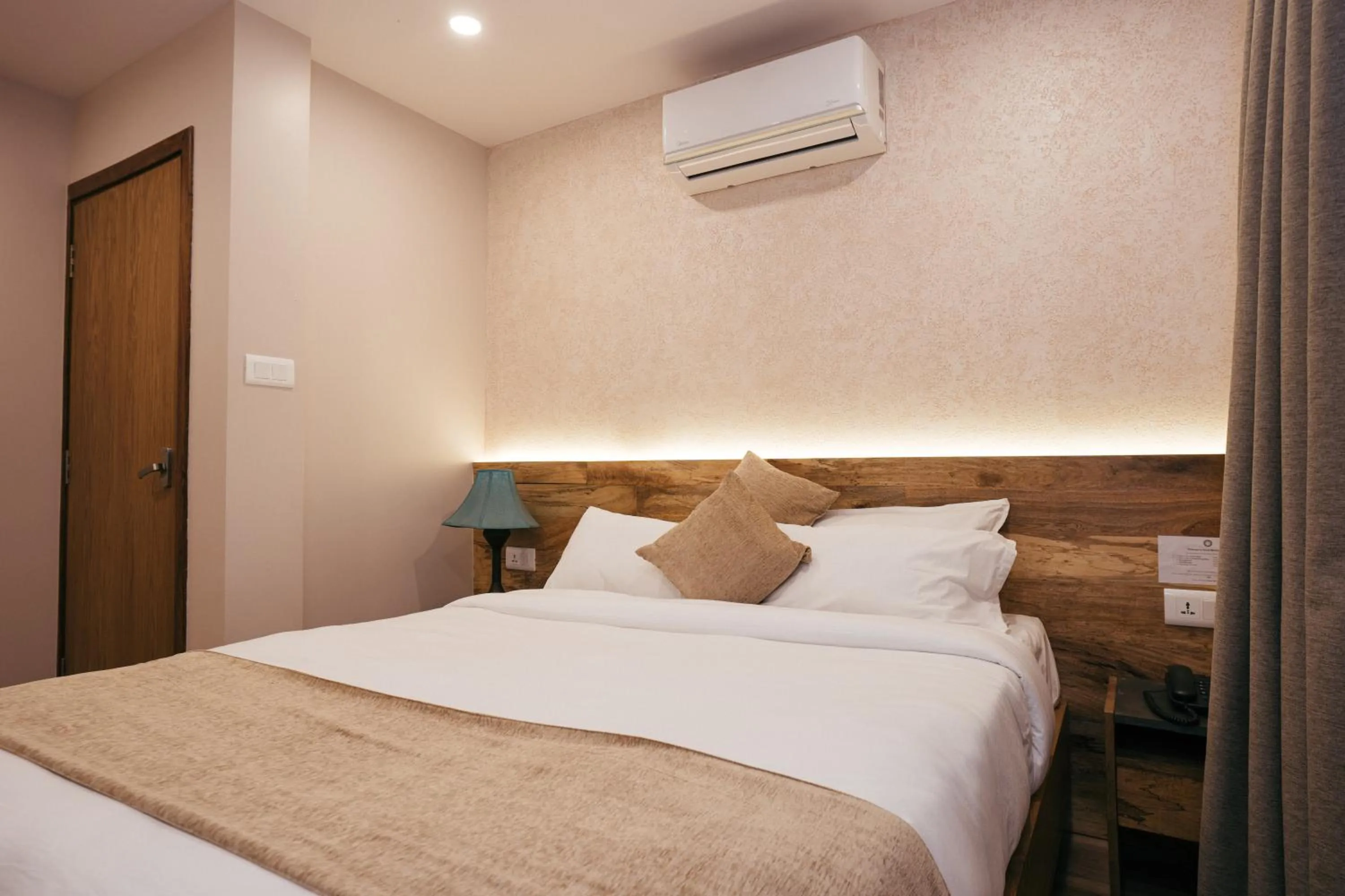 Bed in HOTEL BHRIKUTI TARA