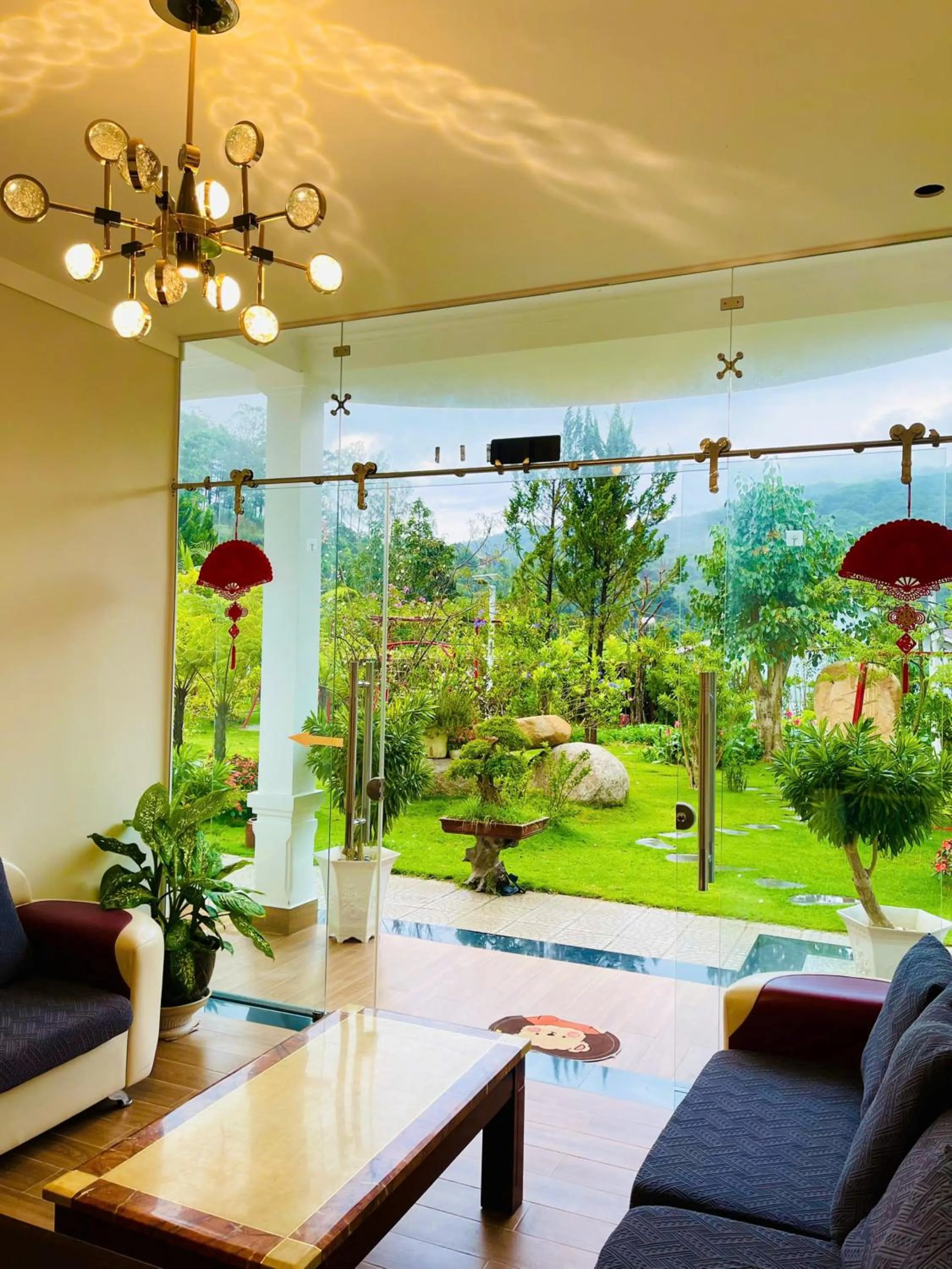 Garden view in White Villa Đà Lạt