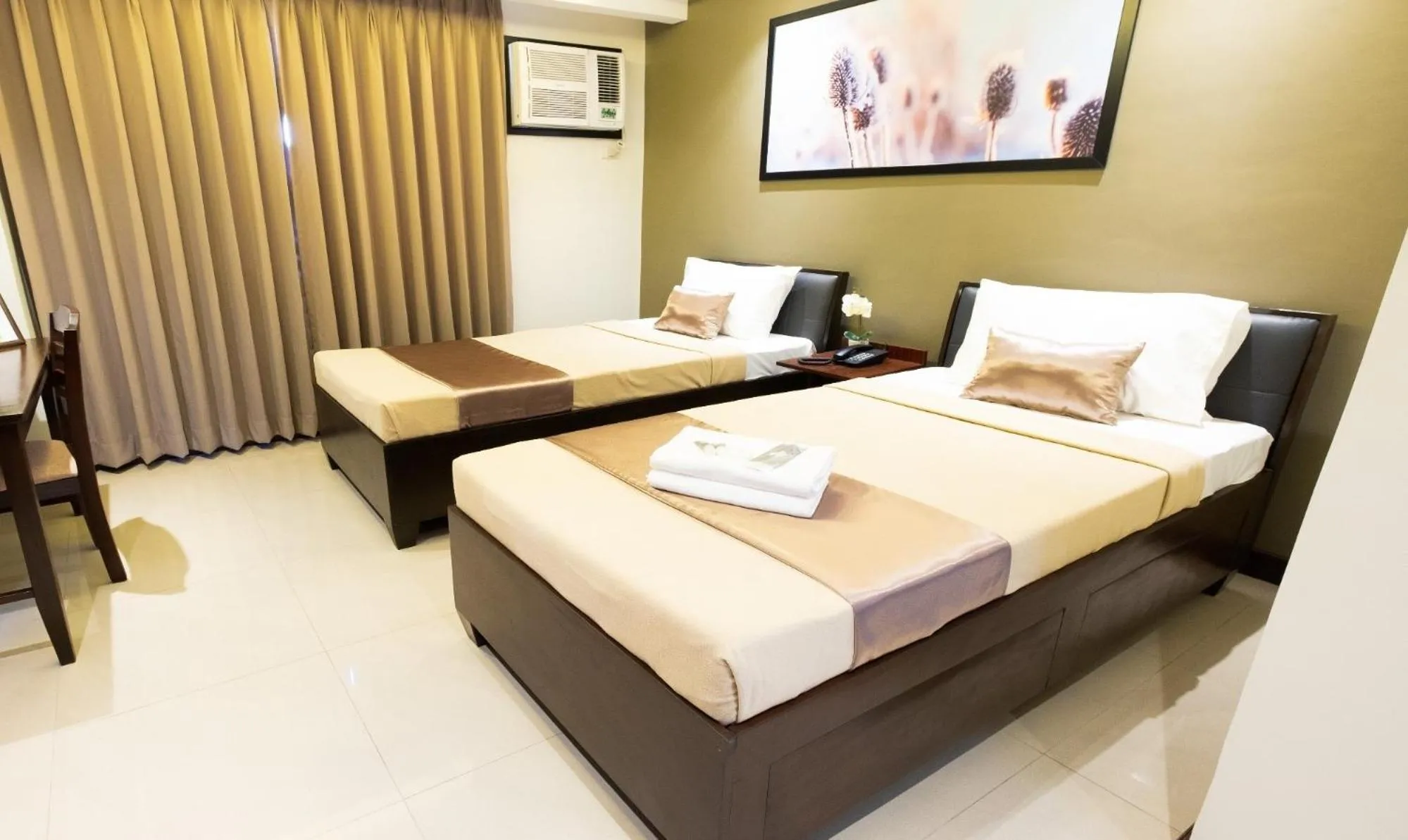 Bed in Soleil Suites Cebu