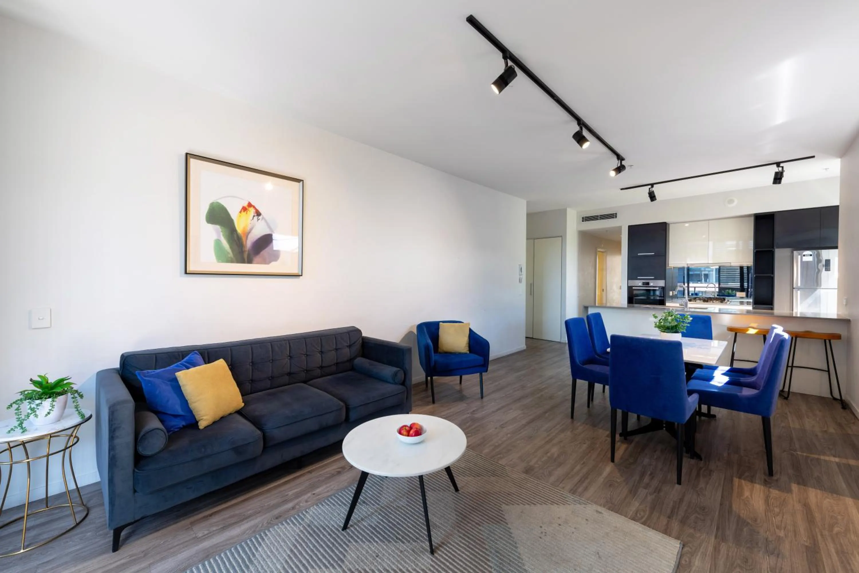 Living room in Arena Apartments by CLLIX