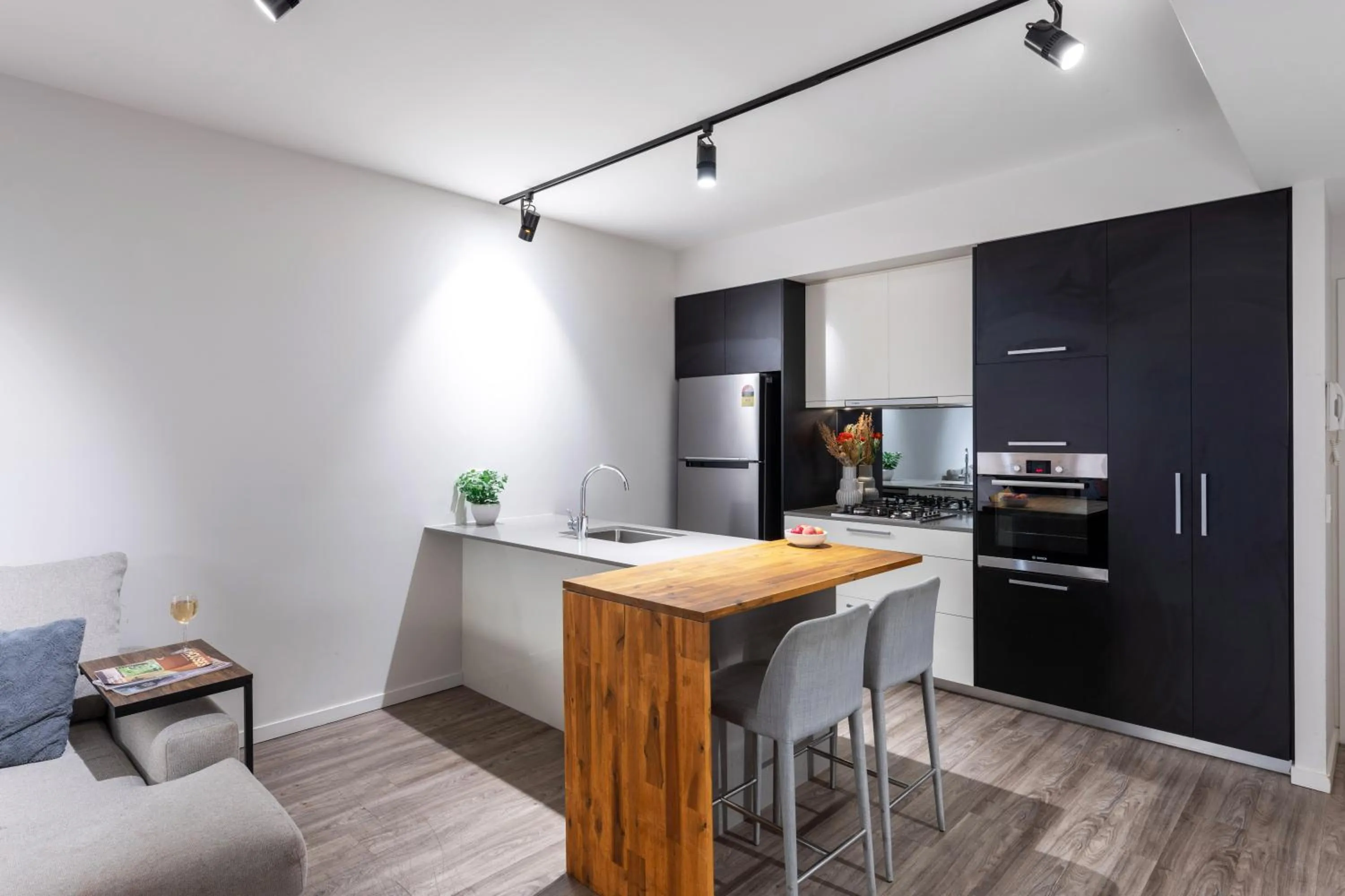 Kitchen or kitchenette in Arena Apartments by CLLIX