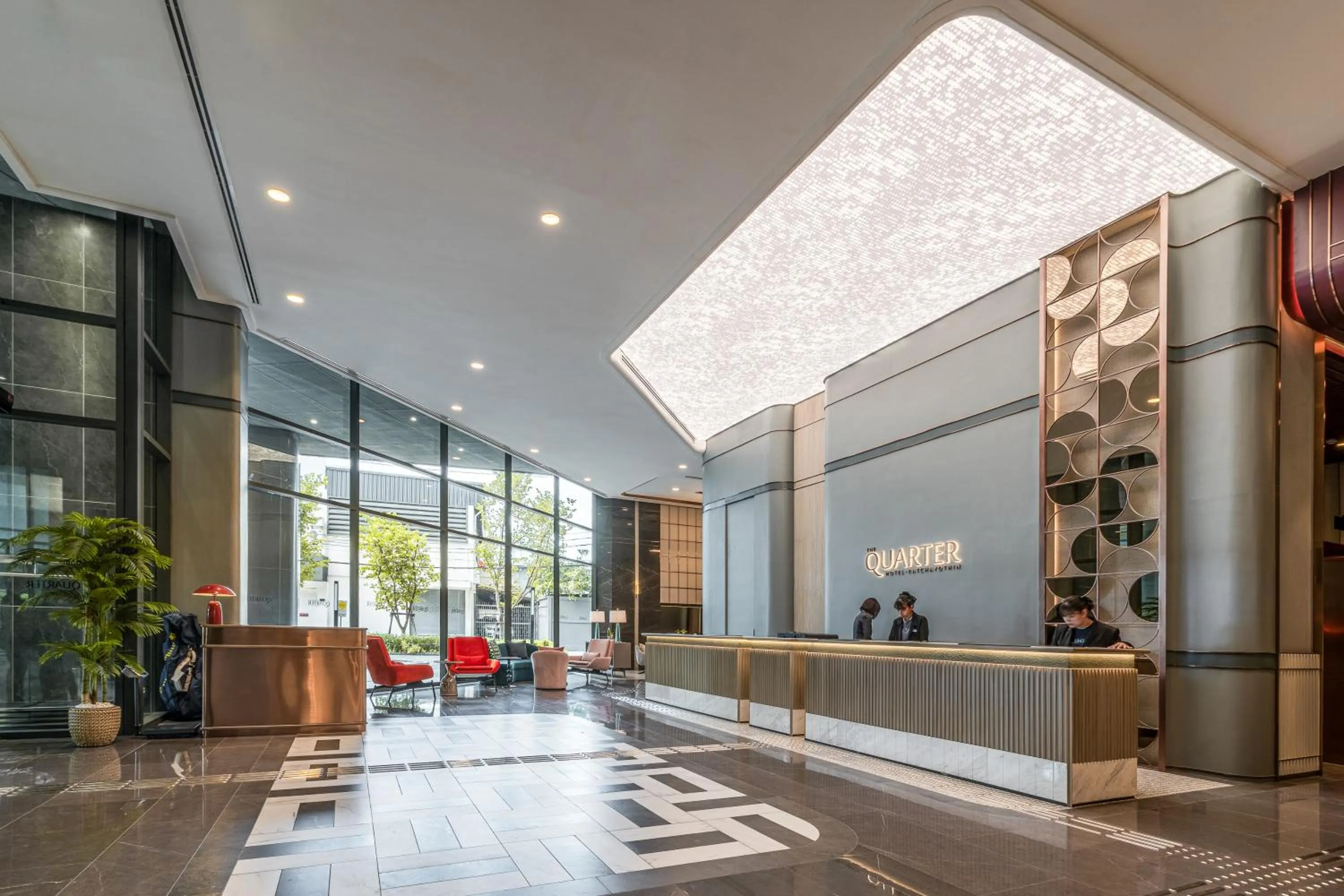 Lobby or reception in The Quarter Ratchayothin by UHG